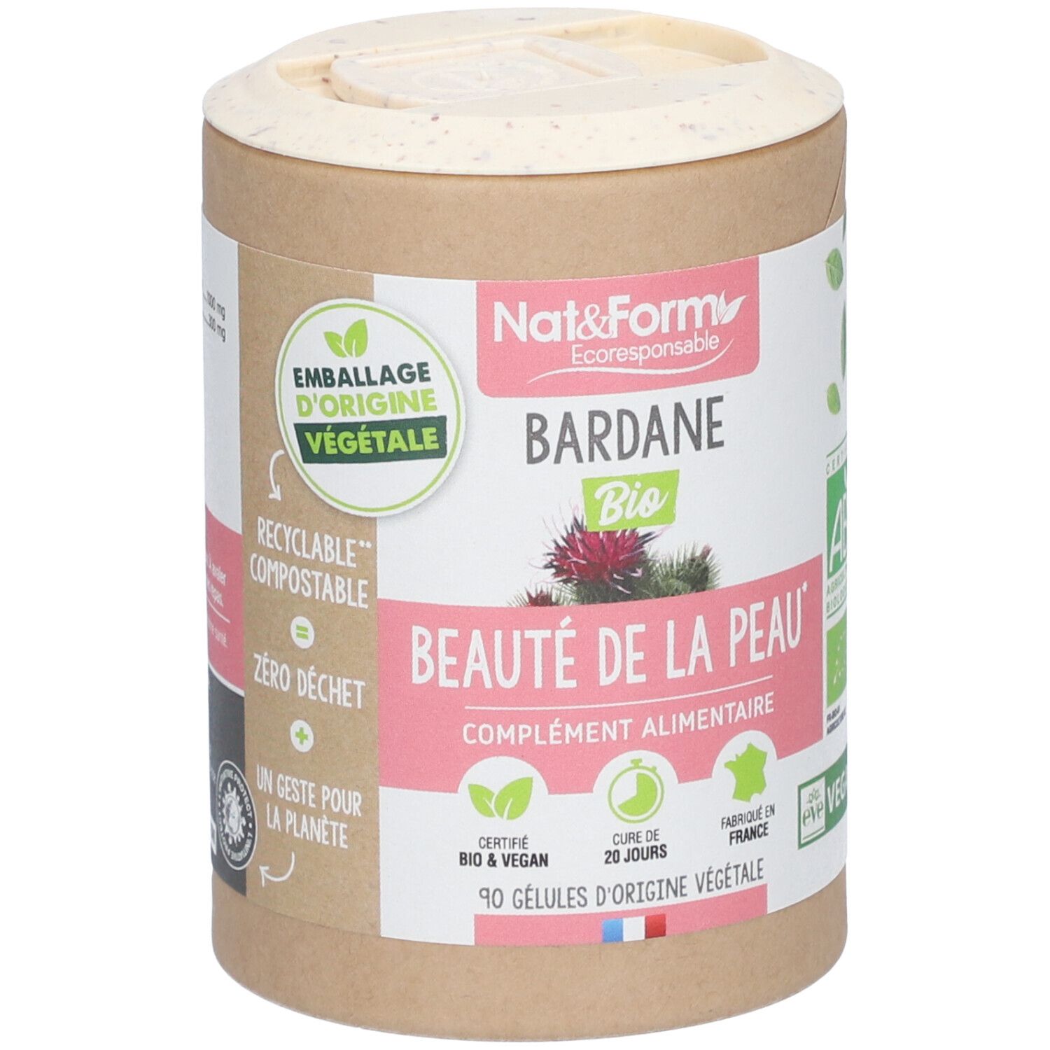 Nat&Form Bardane Bio en gélules