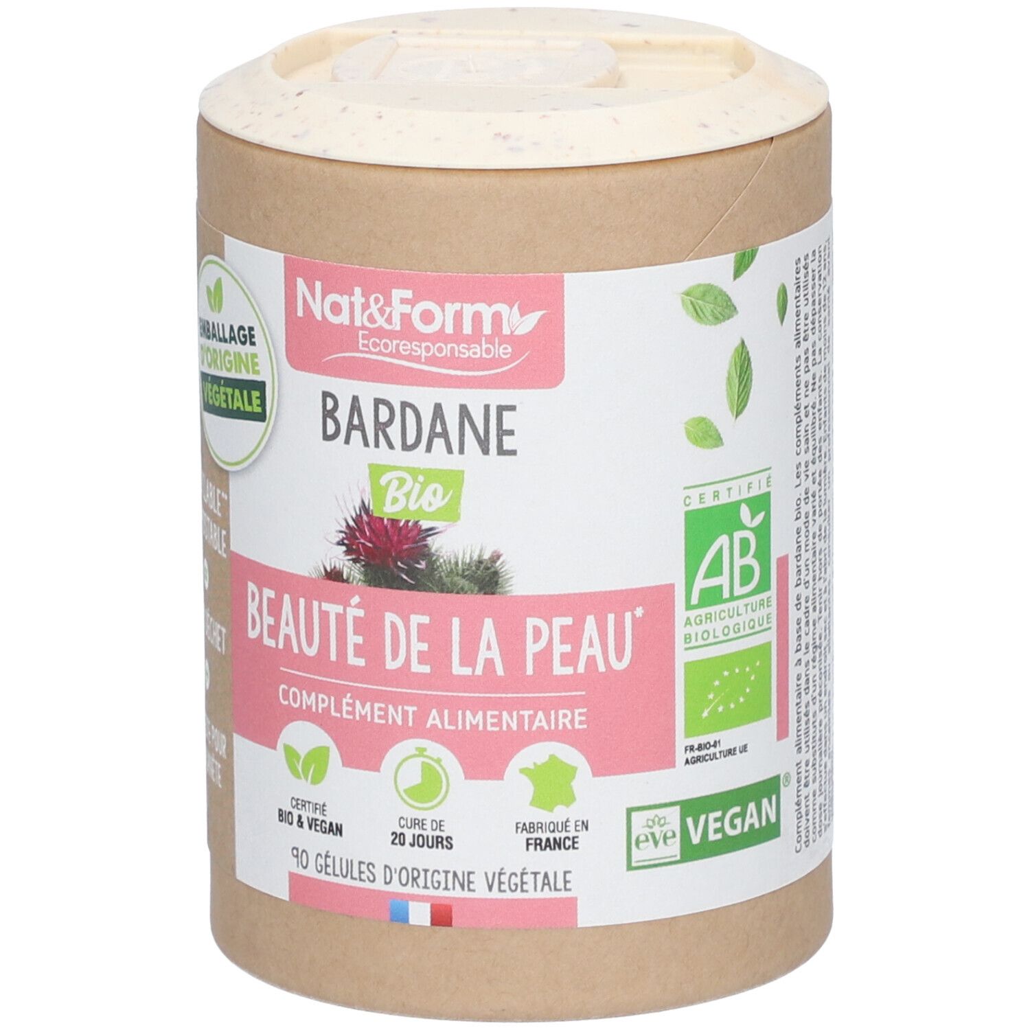 Nat&Form Bardane Bio en gélules