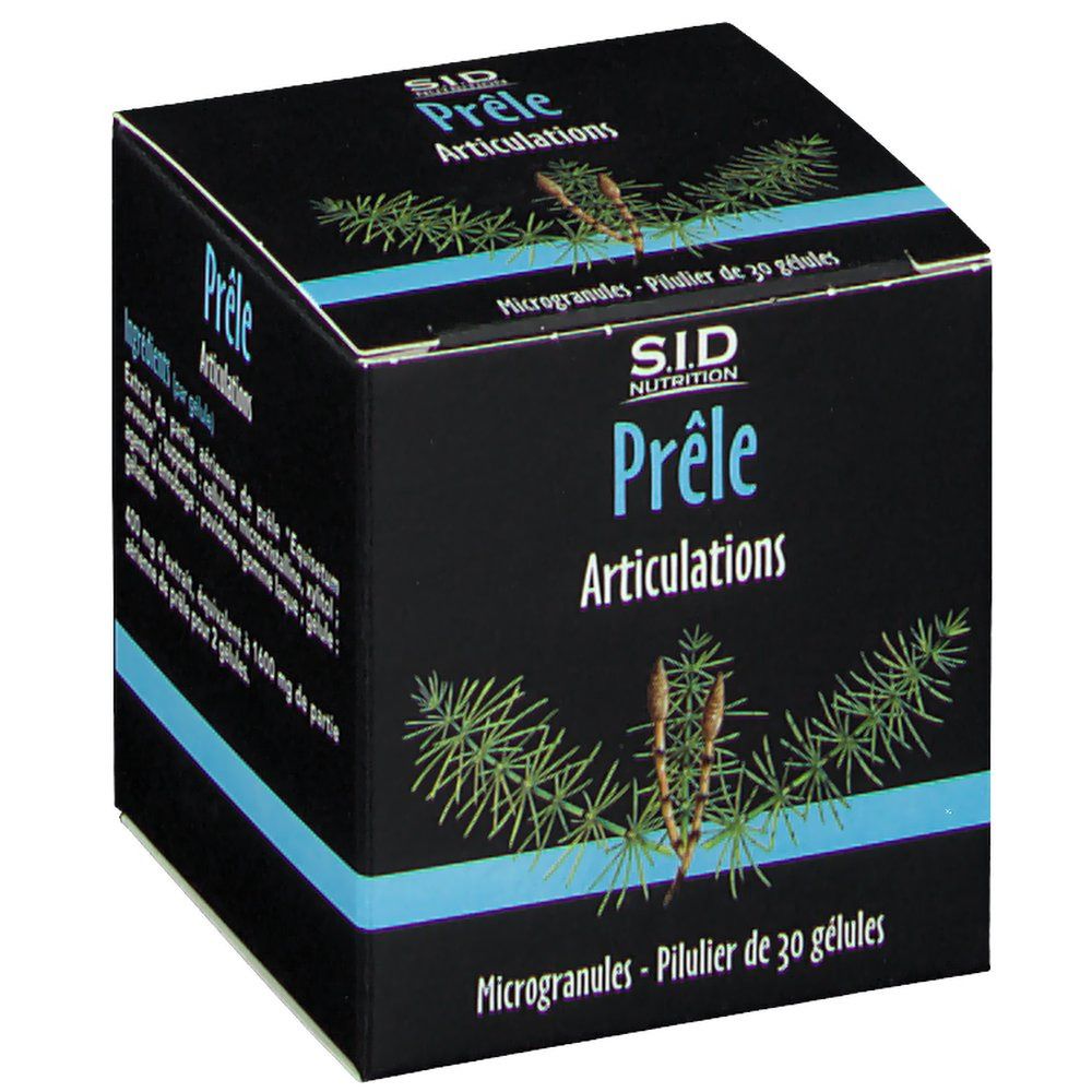 Boîte SID Nutrition Prêle Articulations, 30 gélules.