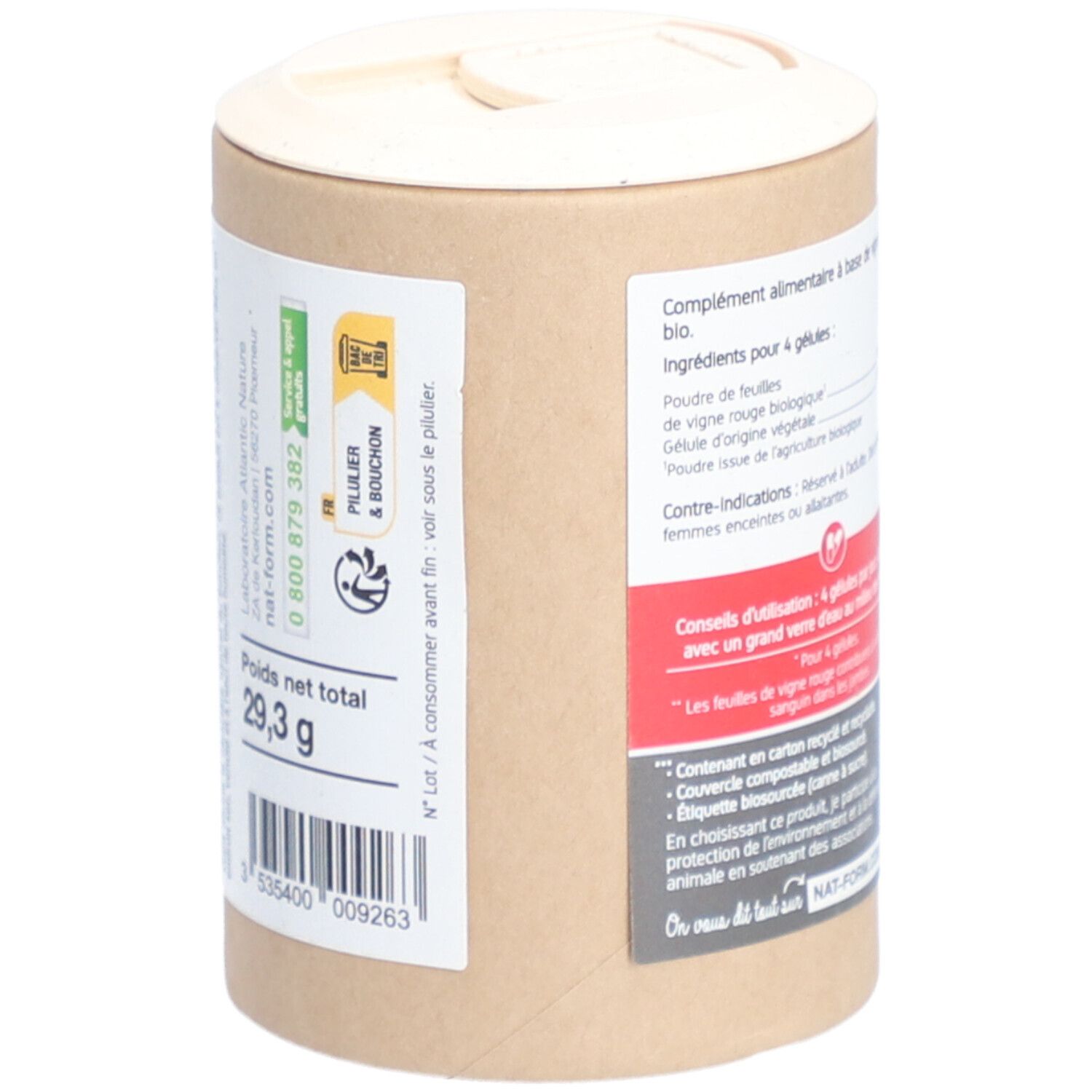 Nat&Form Vigne Rouge Bio Circulation