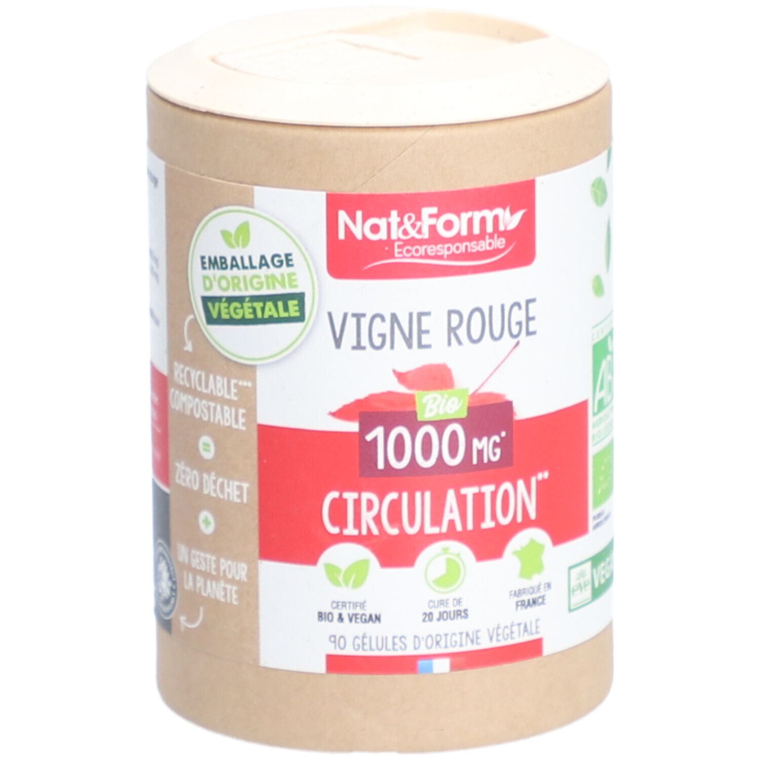 Nat&Form Vigne Rouge Bio Circulation