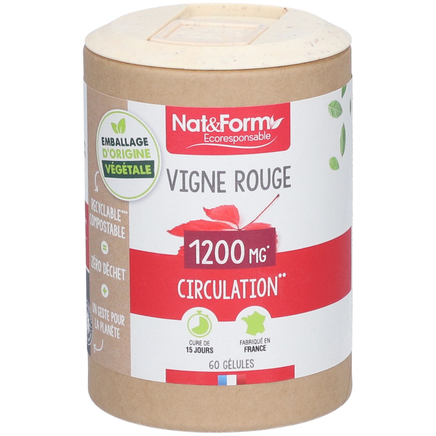 Nat&Form Vigne rouge Bio en gélules