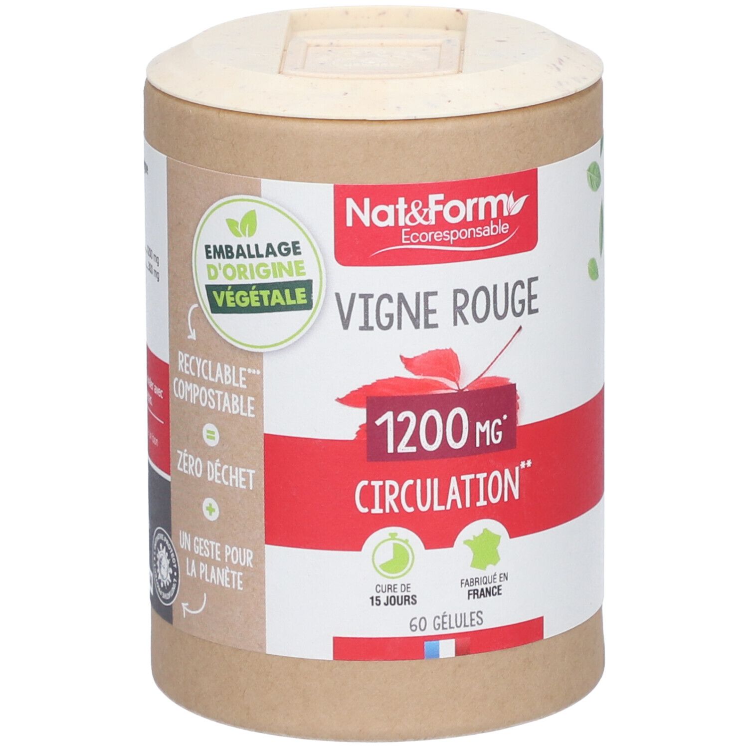 Nat&Form Vigne rouge Bio en gélules