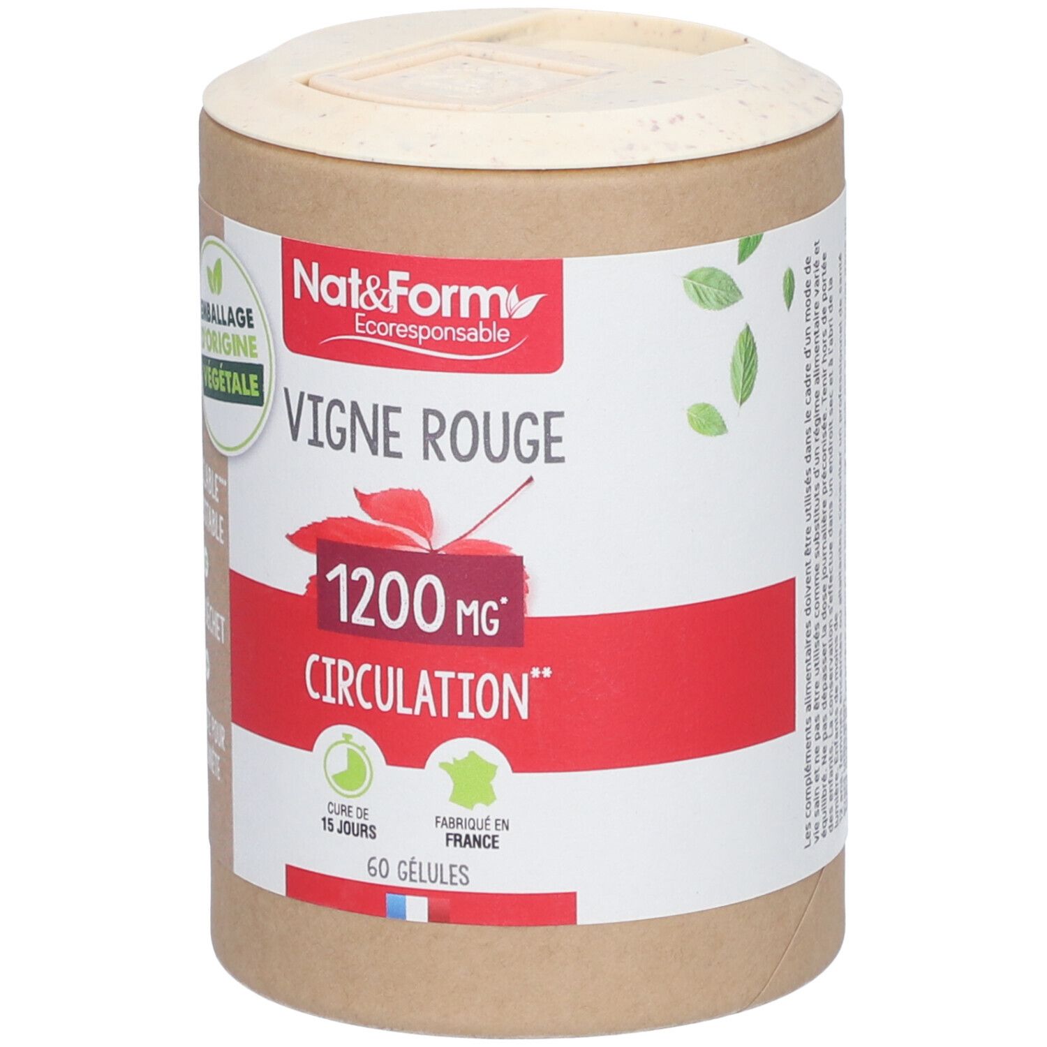 Nat&Form Vigne rouge Bio en gélules