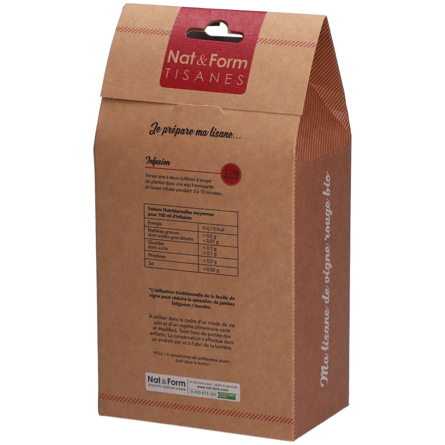 Nat&Form Tisane Vigne rouge bio