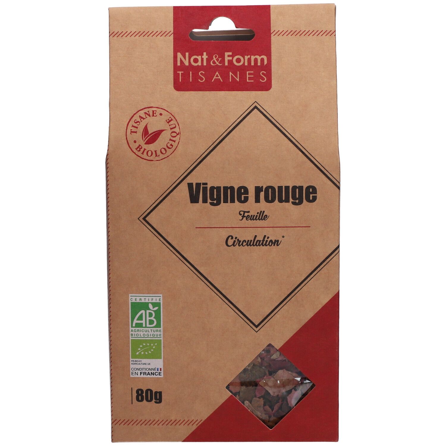 Nat&Form Tisane Vigne rouge bio