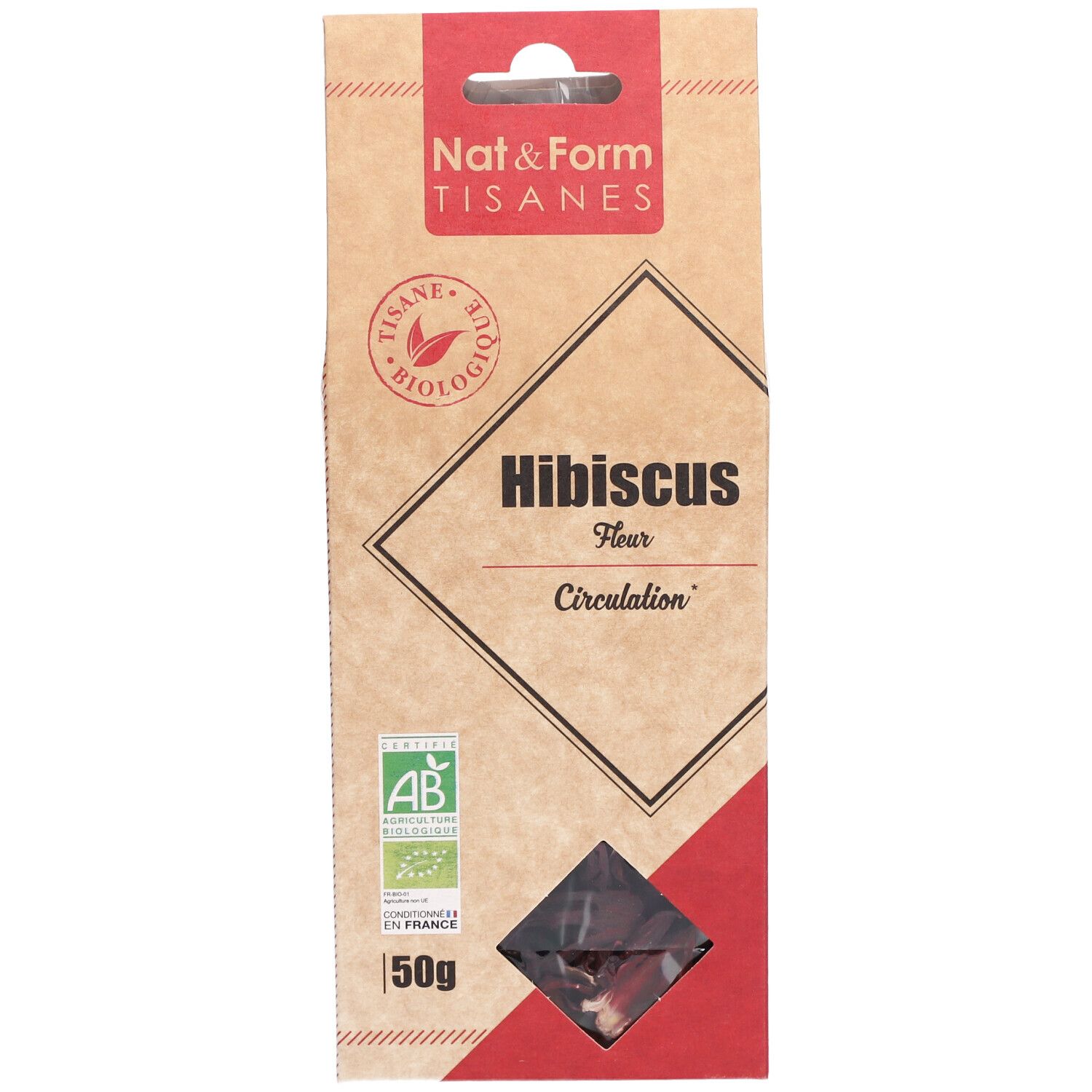 Nat&Form Tisane Hibiscus bio