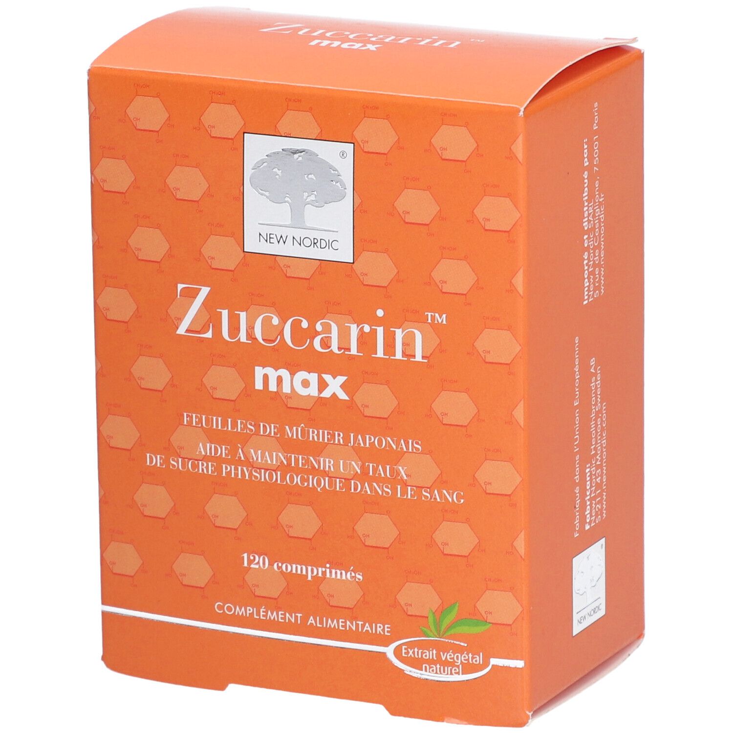 ZUCCARIN MAX - Comprimé, complément alimentaire à base de mûrier japonais.  - bt 120