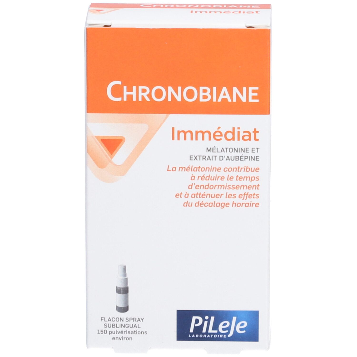 PILEJE Chronobiane Immédiat - Spray sublingual, complément alimentaire à base de mélatonine