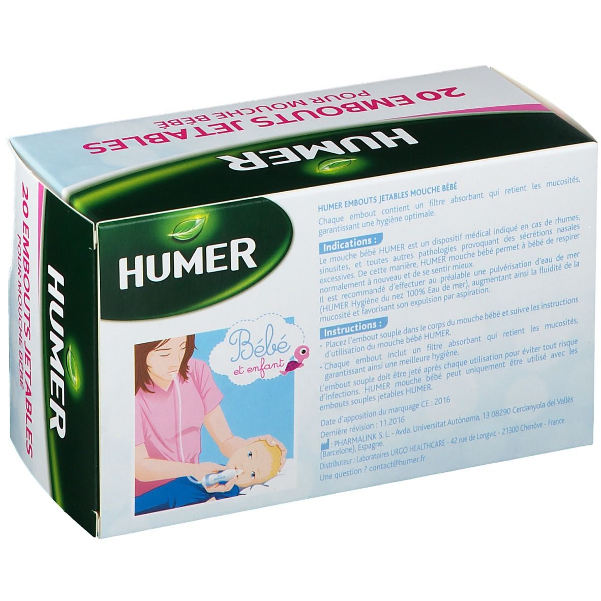 HUMER 20 Embouts jetables pour mouche-bébé