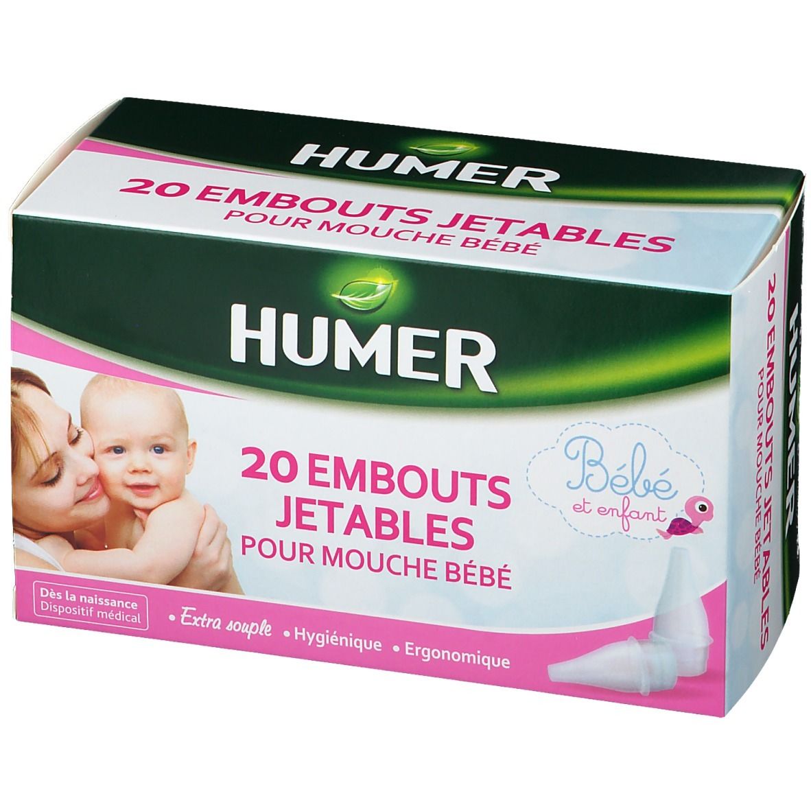 HUMER 20 Embouts jetables pour mouche-bébé