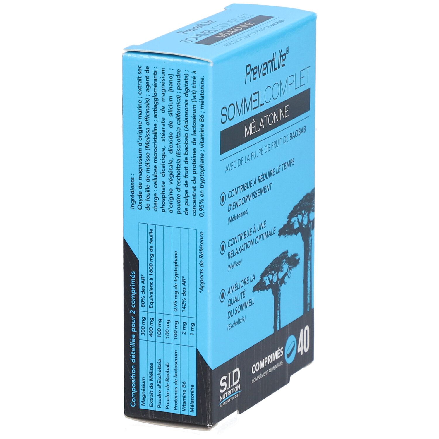 PREVENTLIFE SOMMEIL MELATON CPR 40