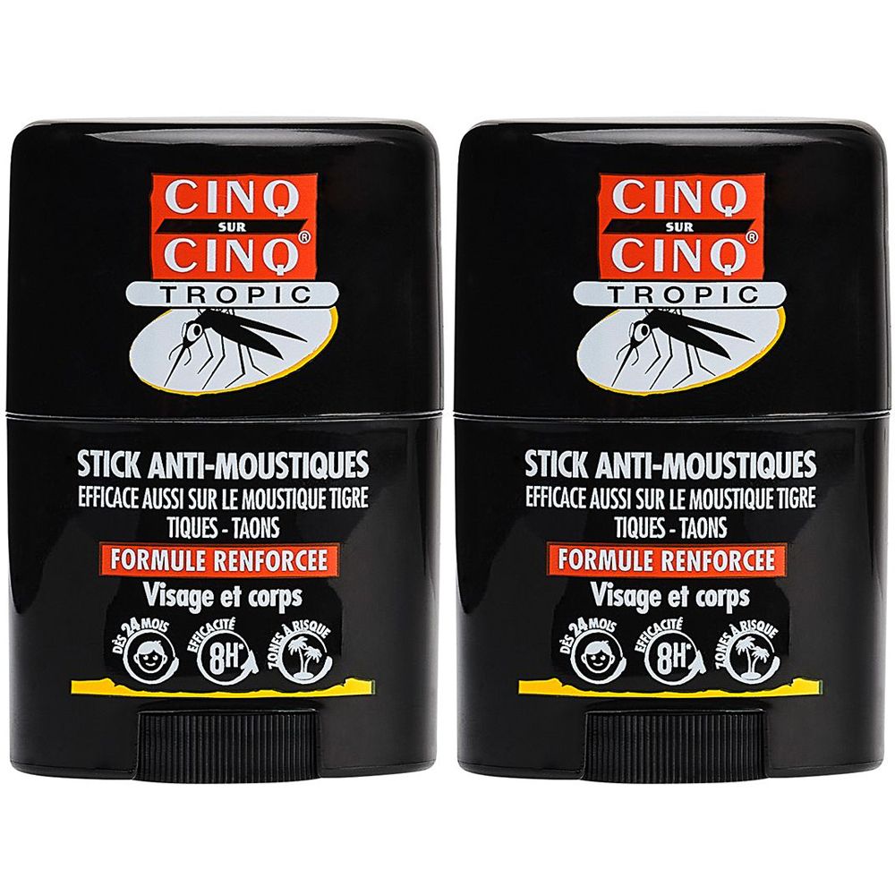 CINQ SUR CINQ Stick Tropic Anti-Moustiques 20ml 20 ml - Redcare Pharmacie