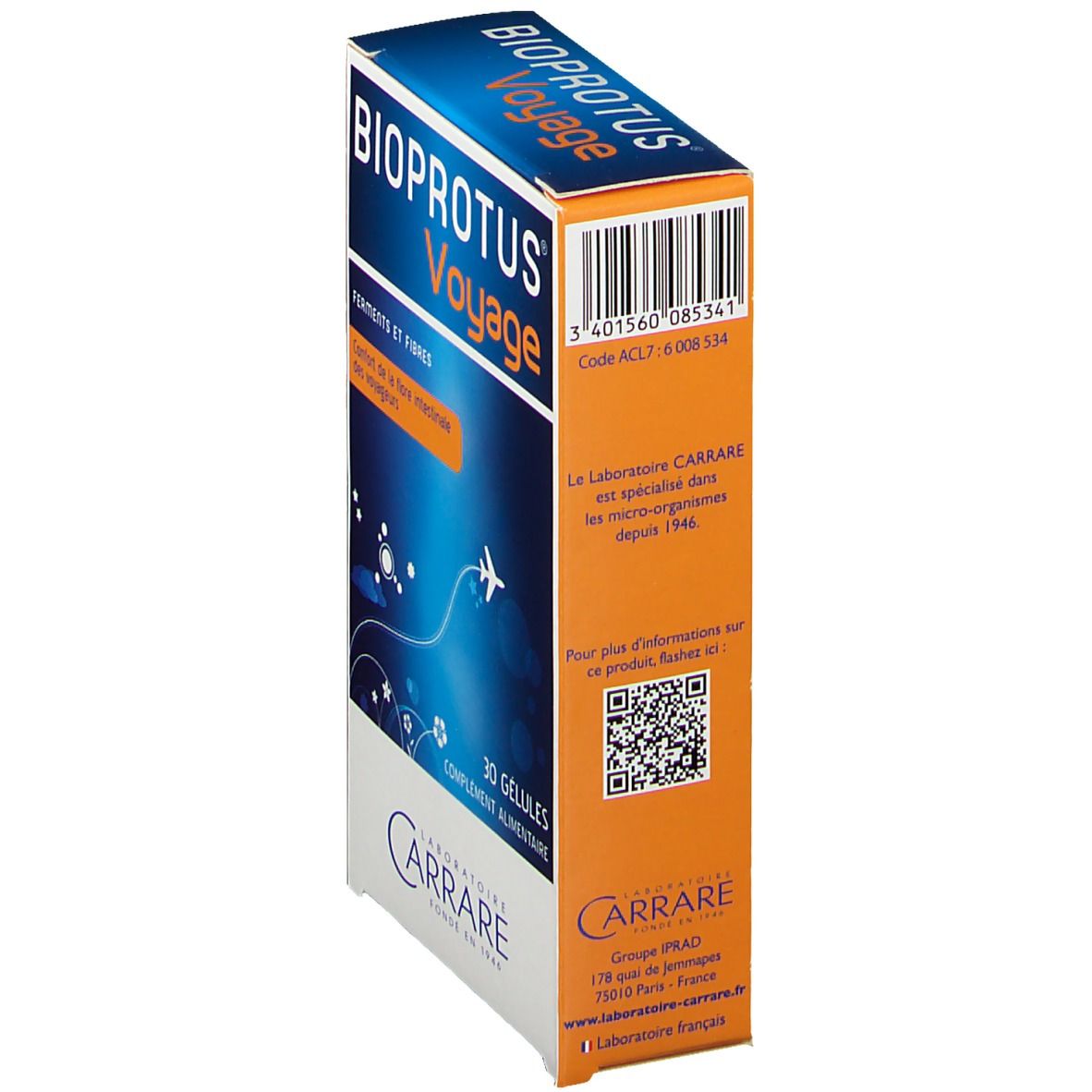 BIOPROTUS® Voyage, Gélule, Flore intestinale à base de probiotiques