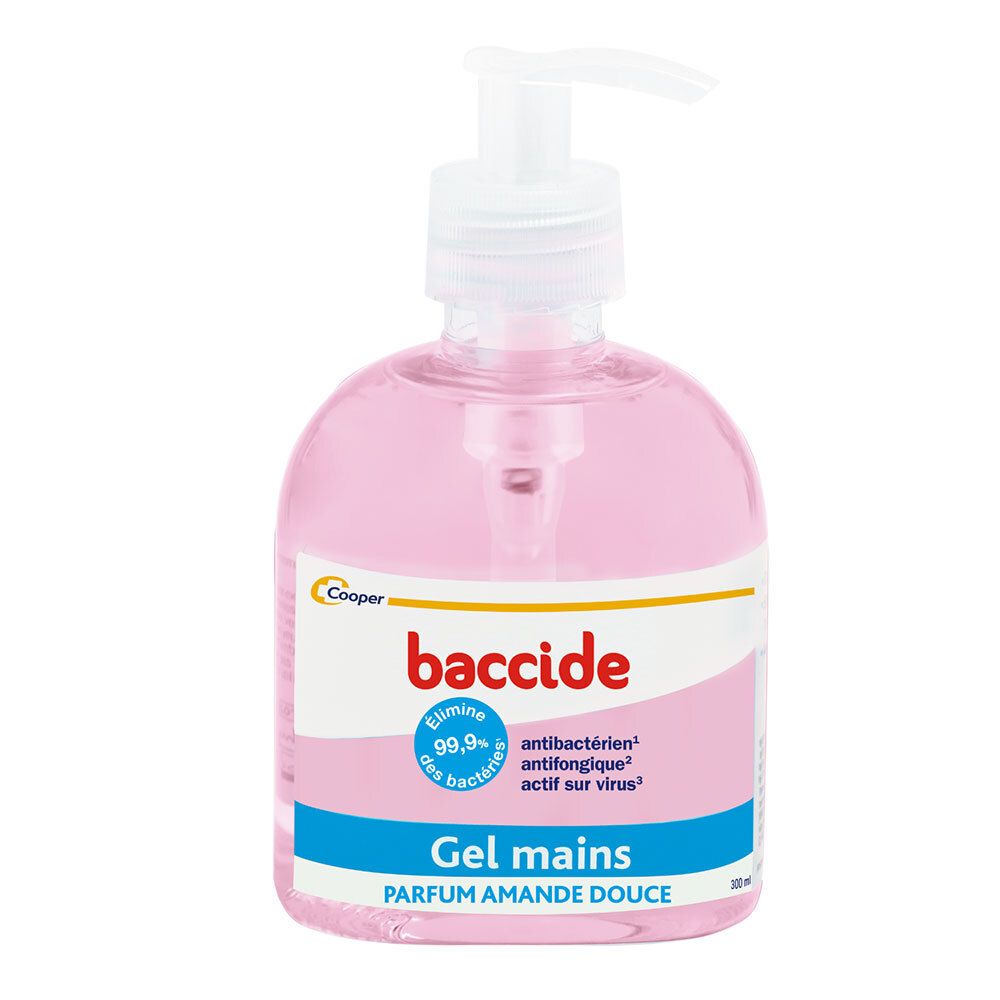 BACCIDE  Gel Hydroalcoolique 300ML ROSE