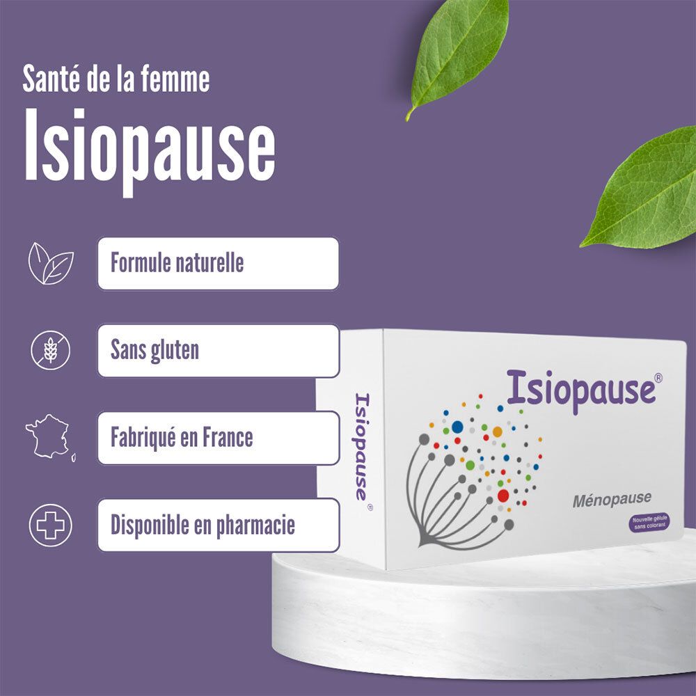 ISIOPAUSE - Gélule, complément alimentaire aux extraits de pollen purifiés.  - bt 60