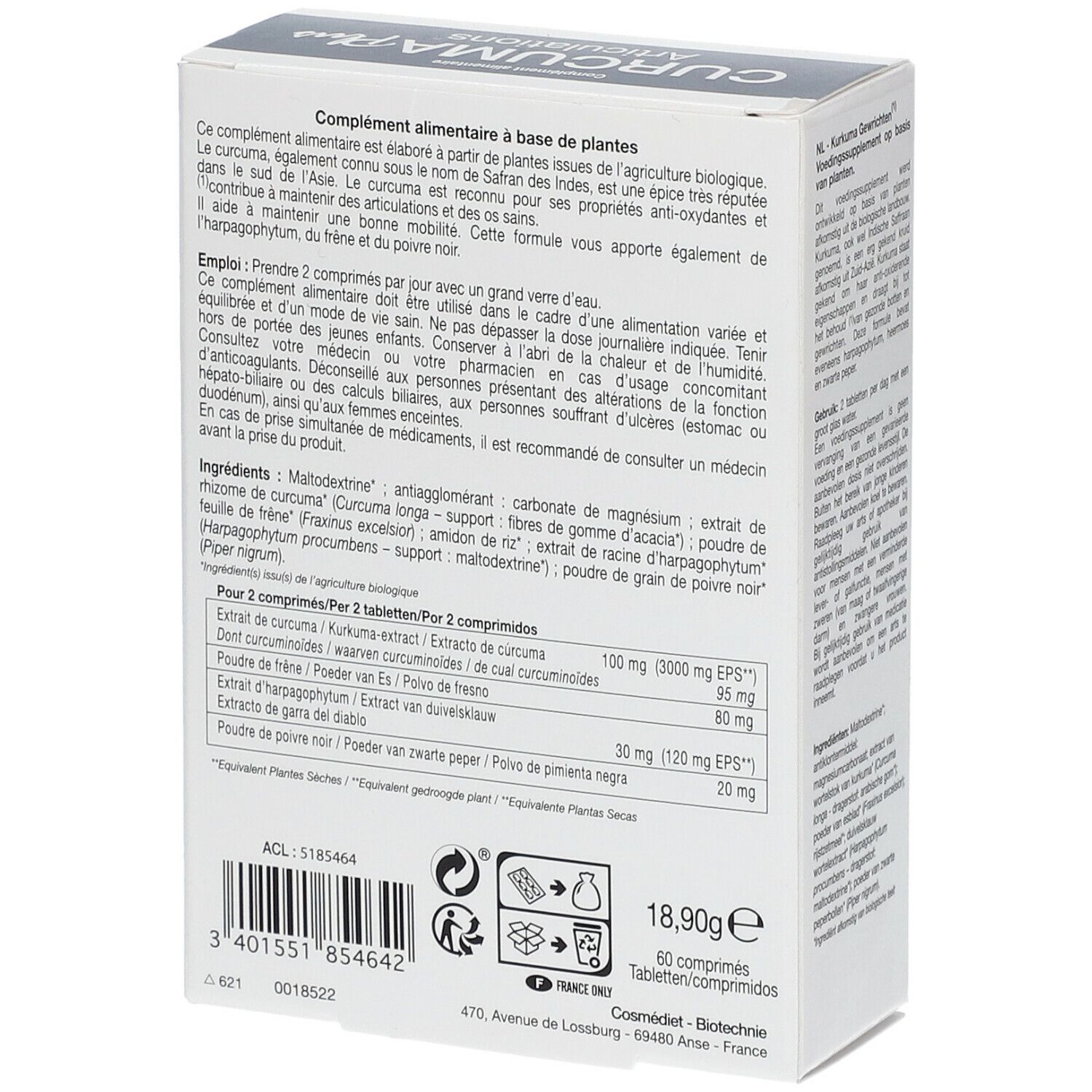 BIOTECHNIE Curcuma Articulations Bio