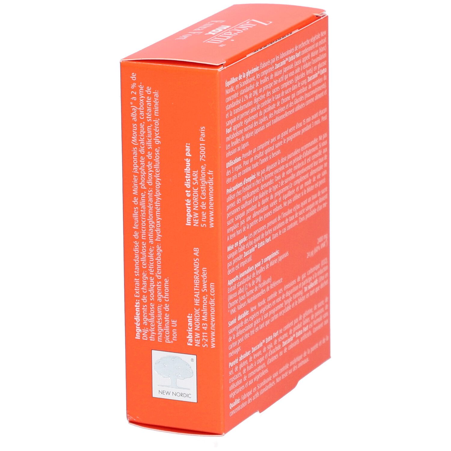 New Nordic Zuccarin Max – Régulation du sucre sanguin 45 comprimés