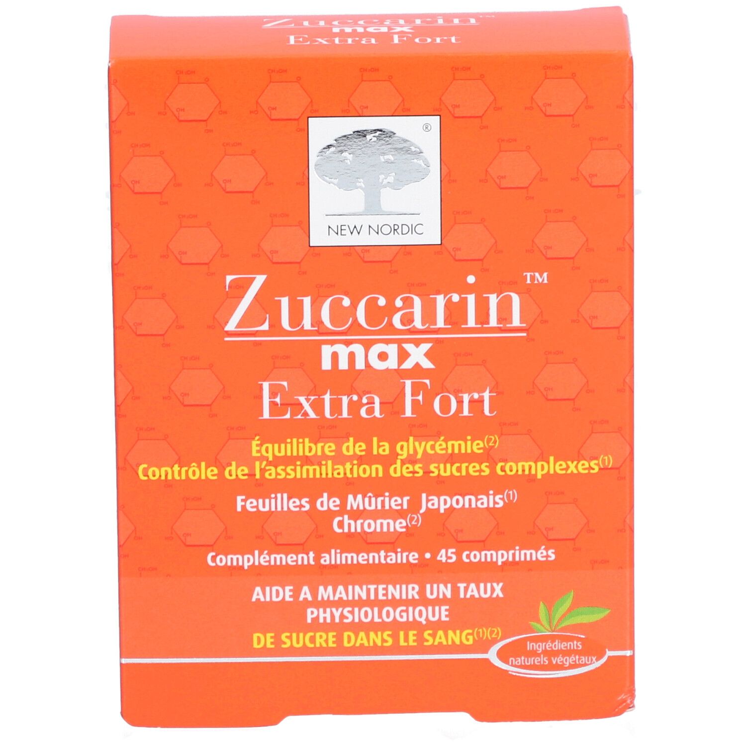 New Nordic Zuccarin Max – Régulation du sucre sanguin 45 comprimés