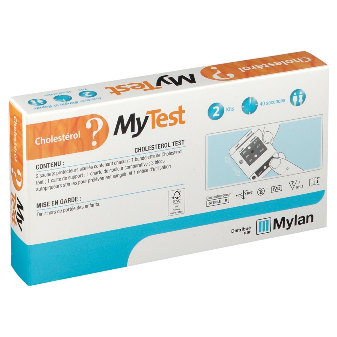 MyTest Cholestérol® 2 pc(s) - Redcare Pharmacie