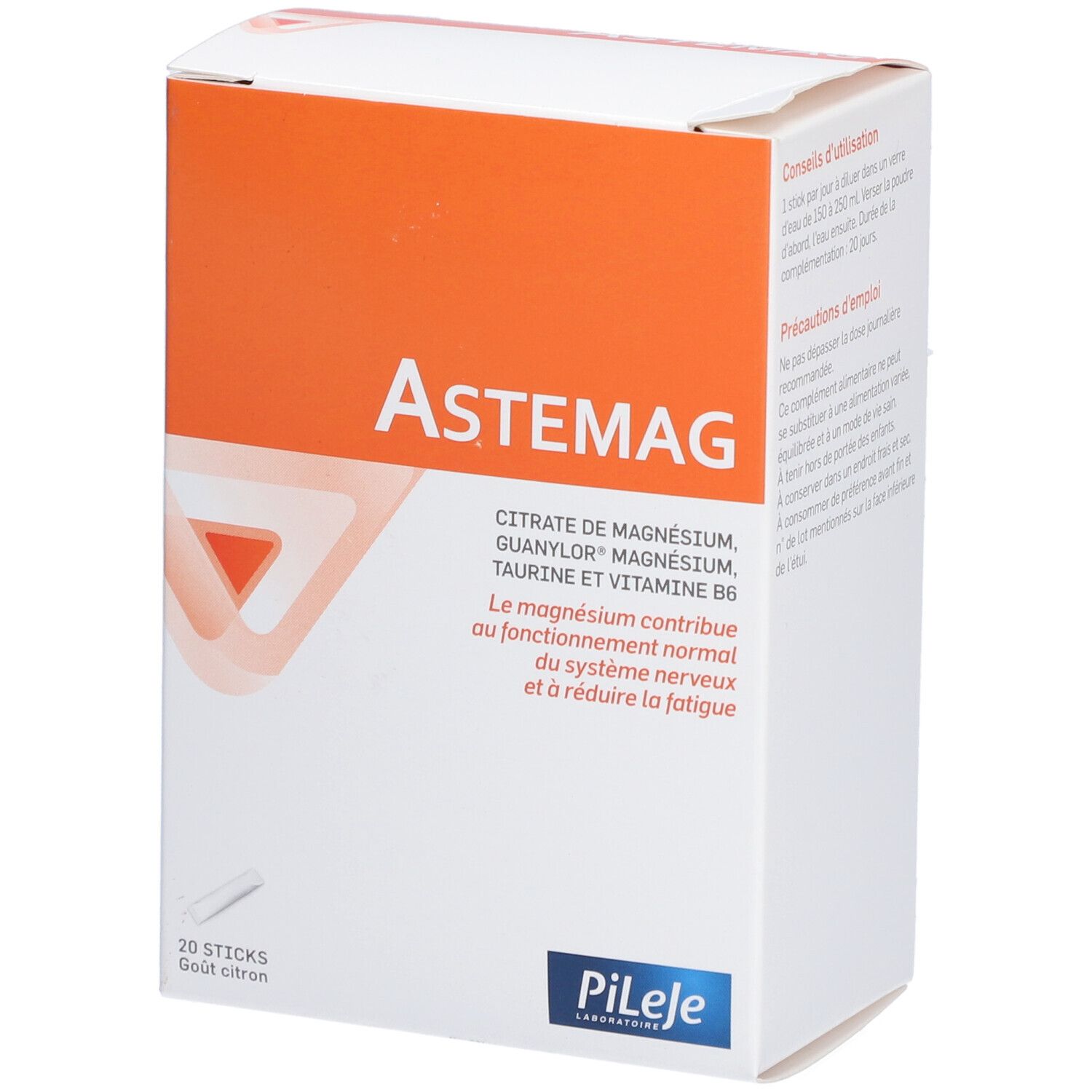 ASTEMAG - Sachet stick, complément nutritionnel relaxant et dynamisant