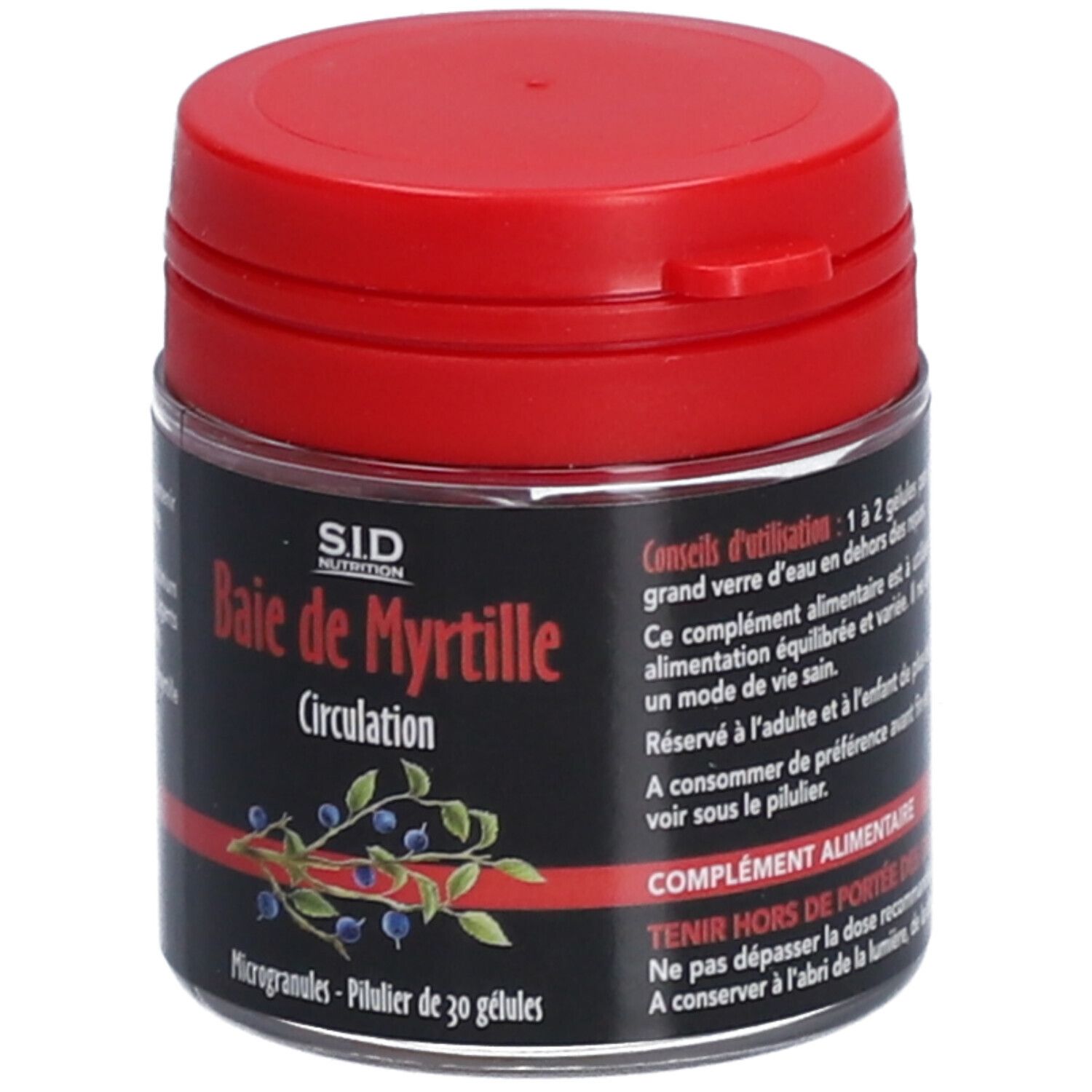 S.I.D Nutrition Baie de Myrtille - Circulation