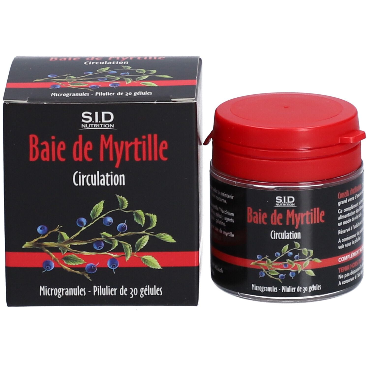 S.I.D Nutrition Baie de Myrtille - Circulation