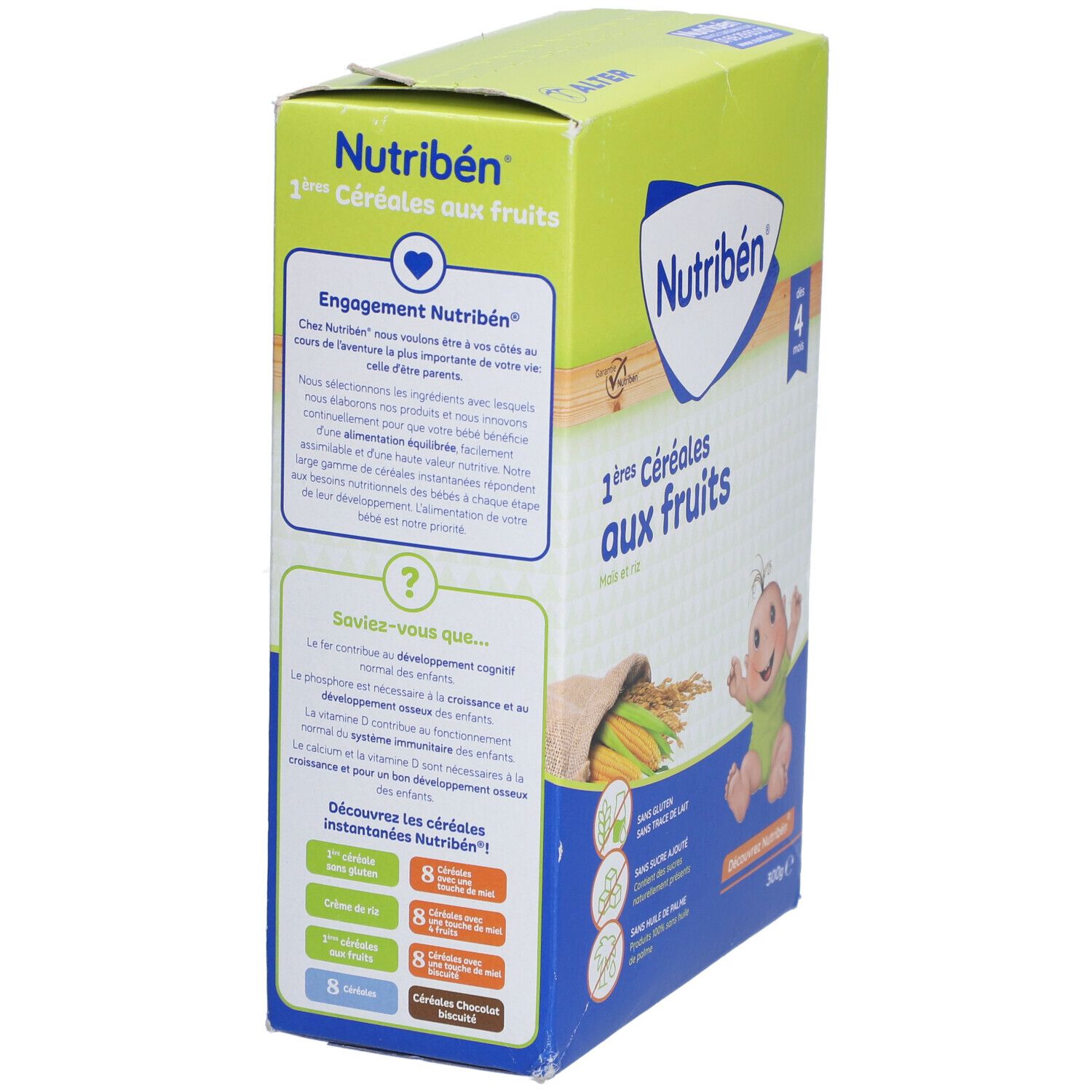 Nutribén® 1ères Céréales aux fruits, Maïs et riz
