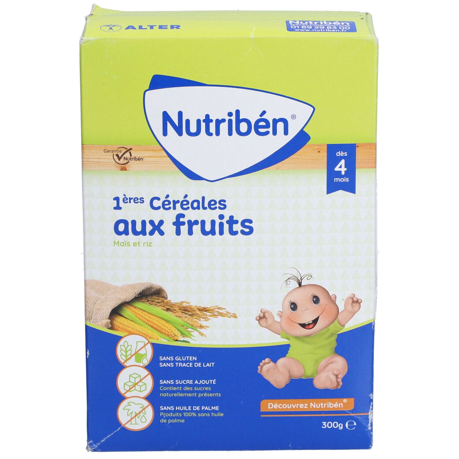 Nutribén® 1ères Céréales aux fruits, Maïs et riz