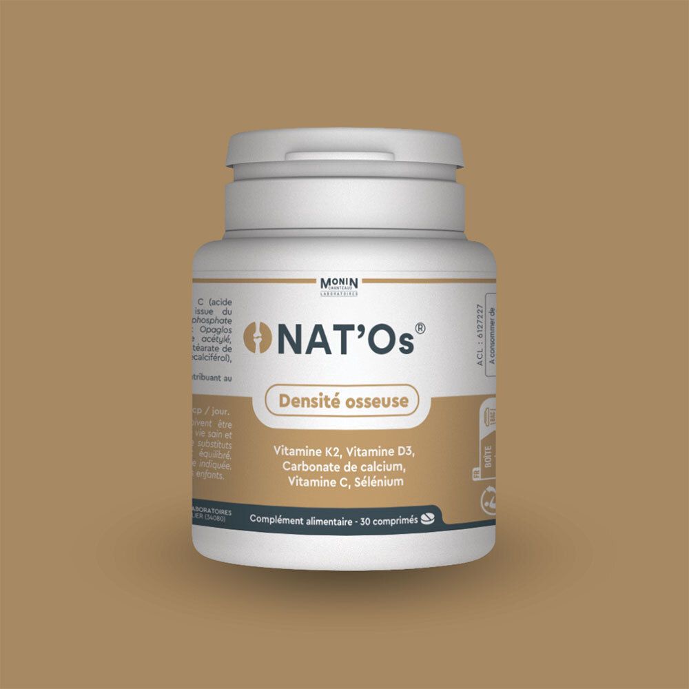 NAT'OS - Comprimé, complément alimentaire à base de vitamines et de minéraux.  - bt 30