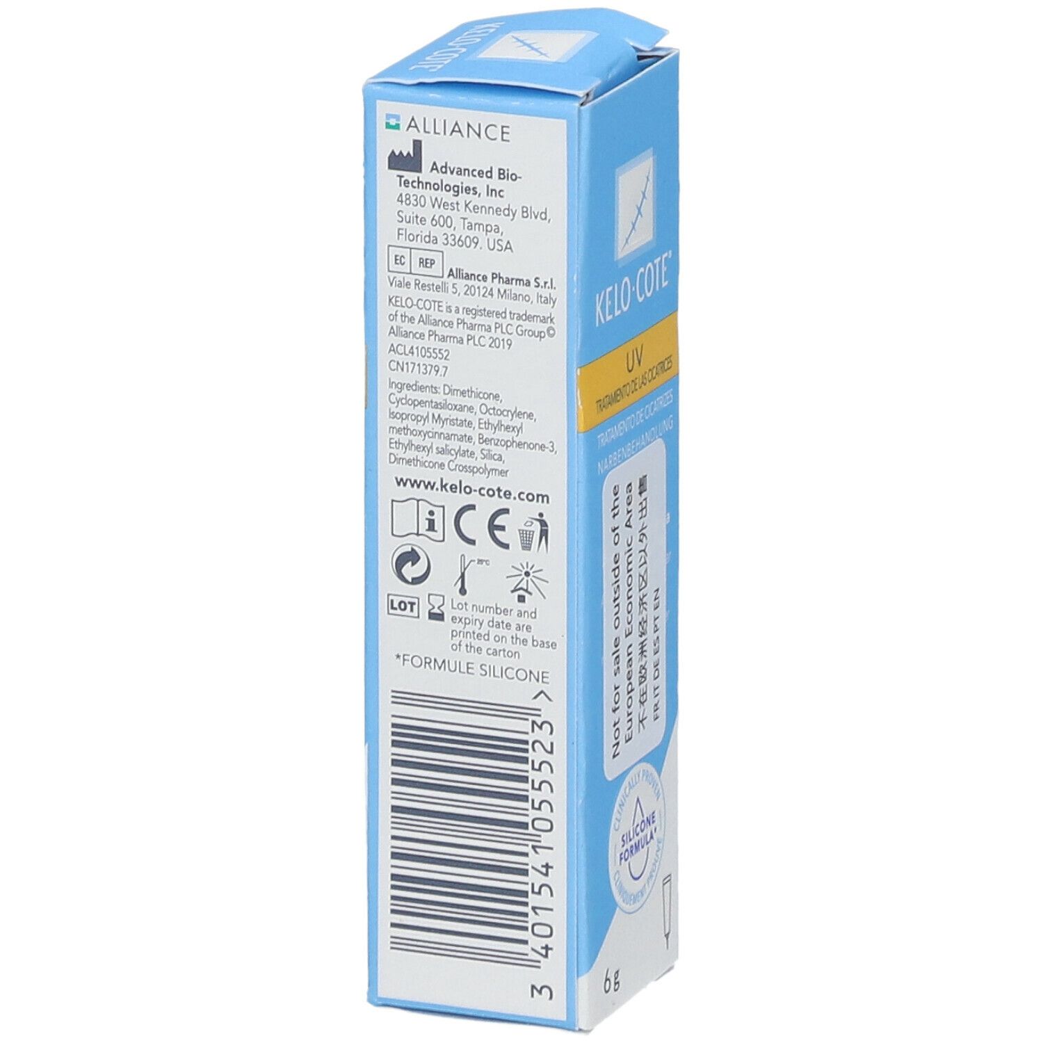 KELO-COTE® UV Gel pour cicatrices