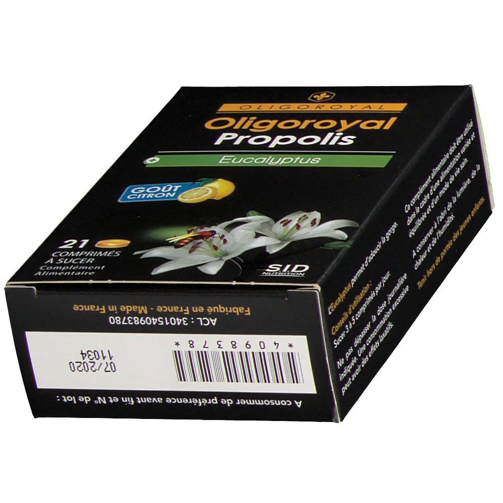 OLIGOROYAL Oligoroyal Propolis + Eucalyptus Goût citron