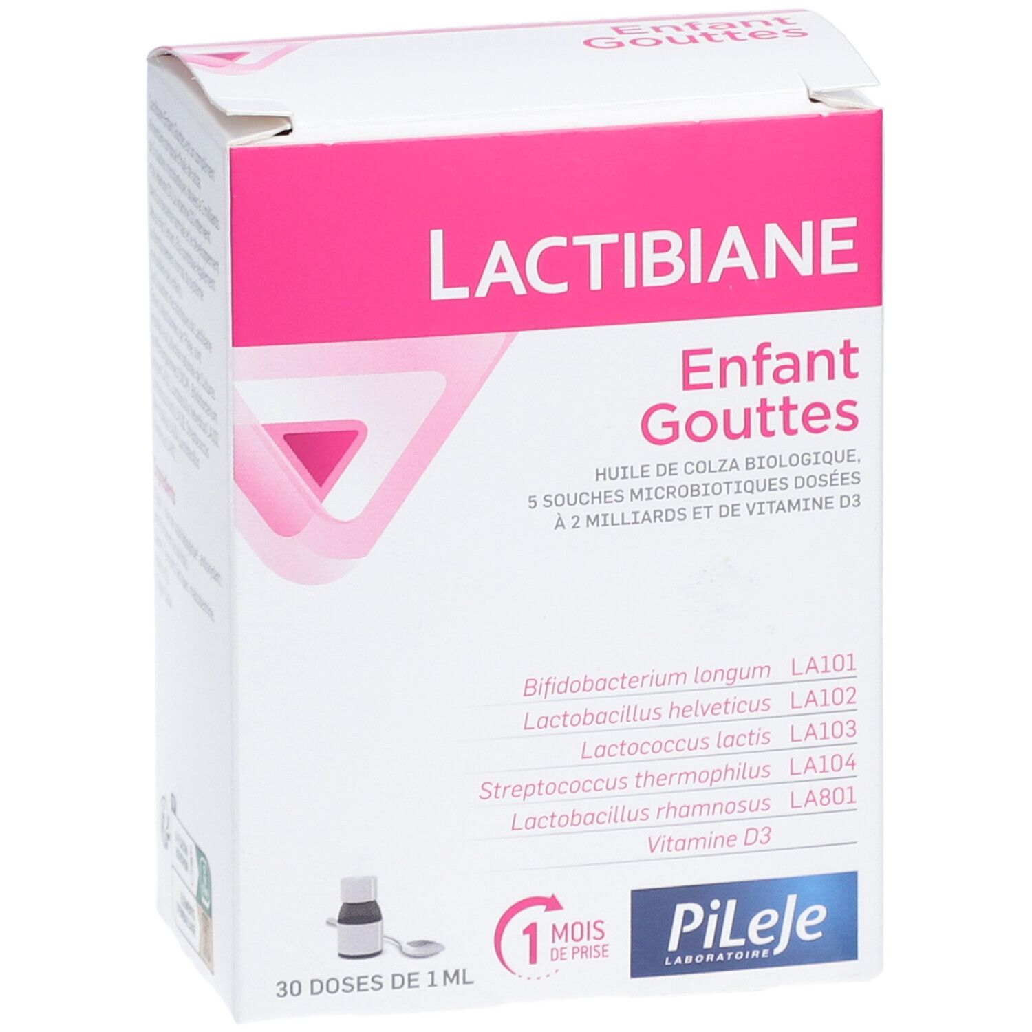 LACTIBIANE ENFANT GOUTTES - Goutte, complément alimentaire à base de 5 souches microbiotiq
