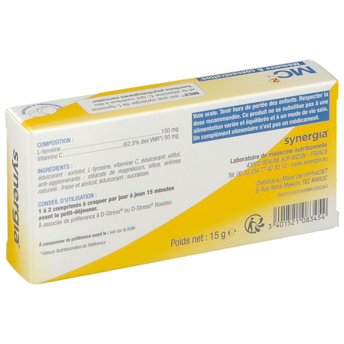 Synergia® MC2 Mémoire & Concentration