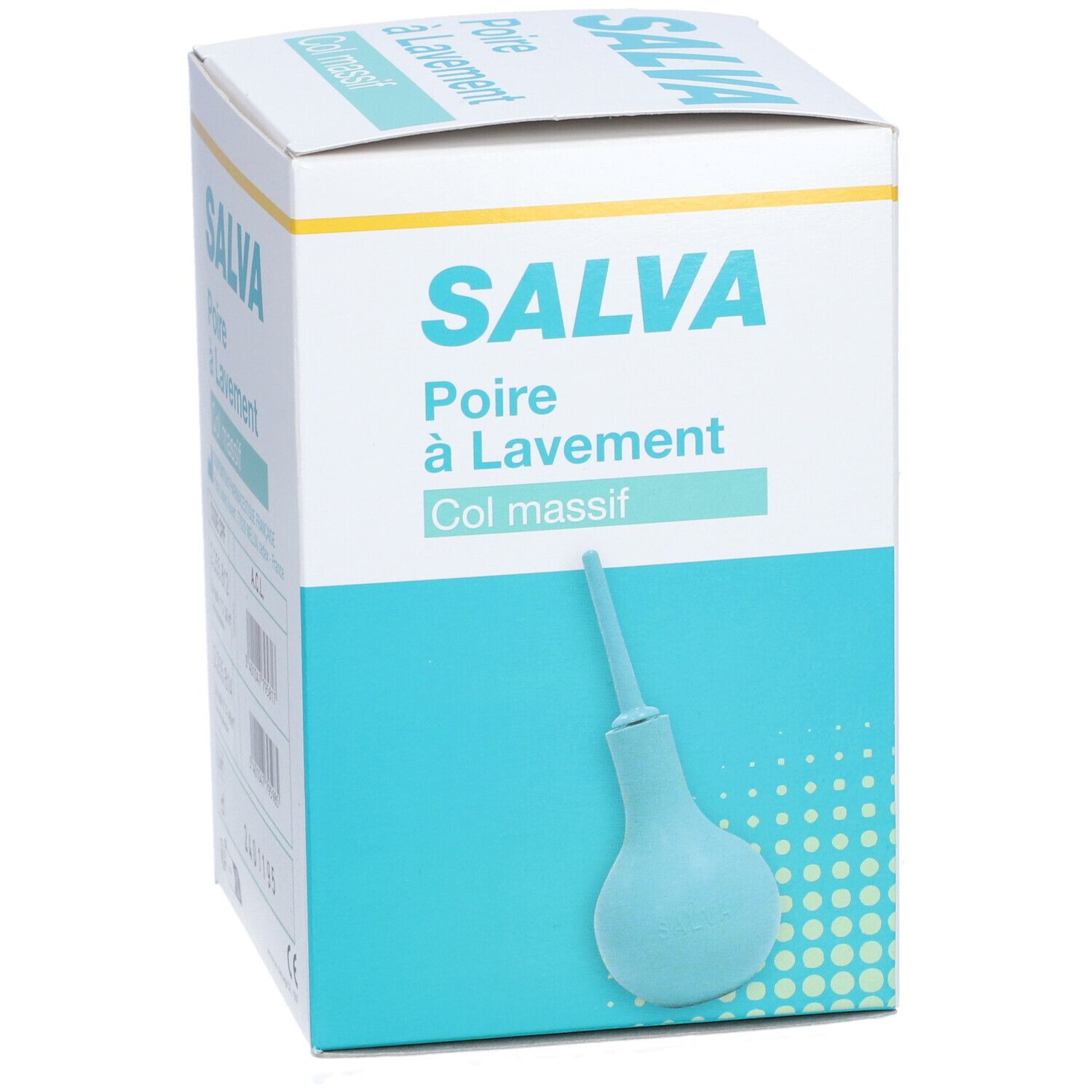 Salva Poire à lavement avec canule, col massif. unité