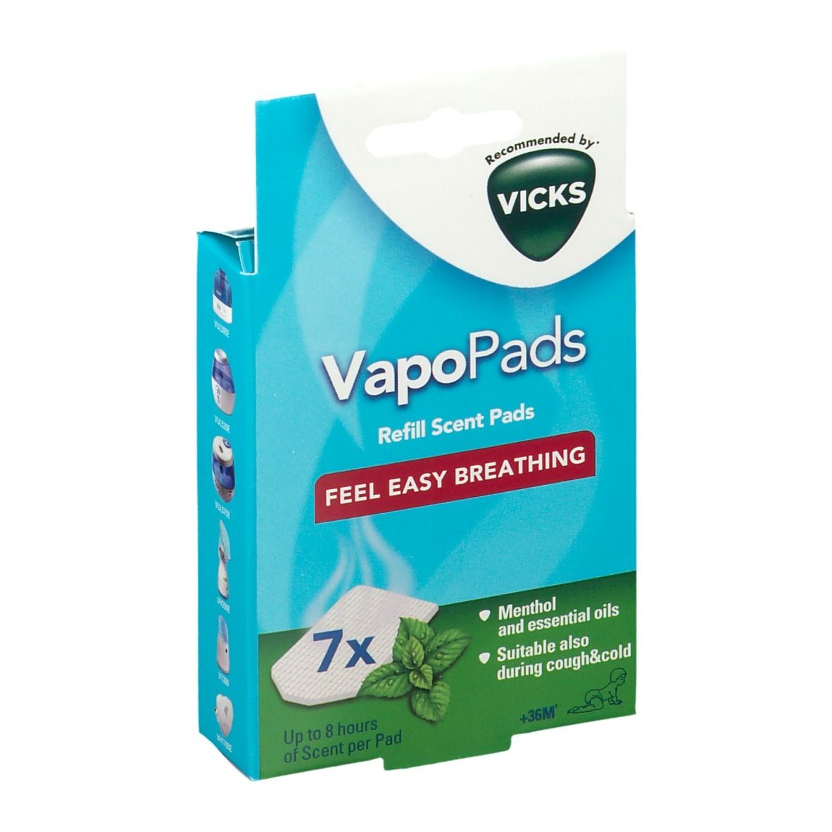 VICKS® Comforting VapoPads® Parfum menthol