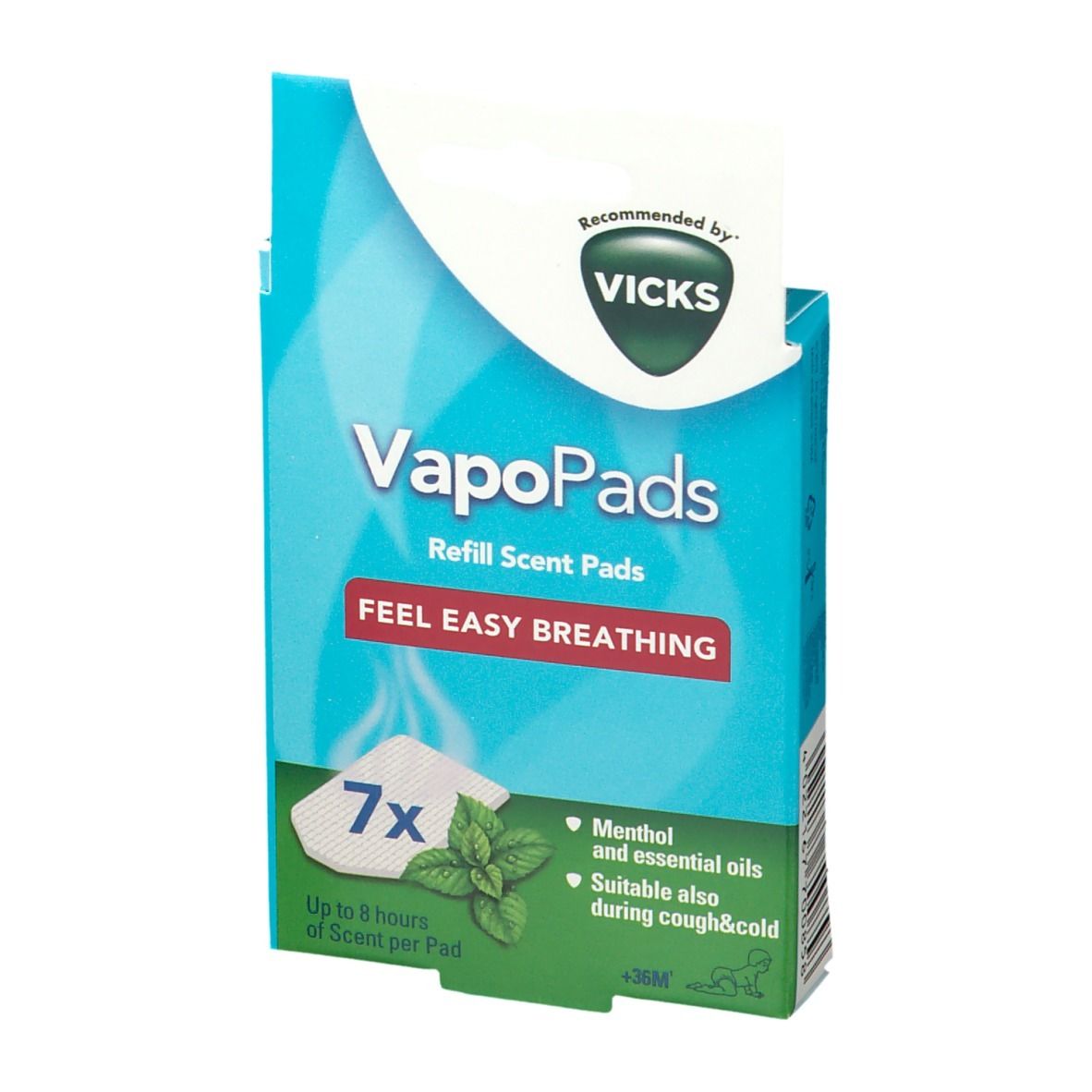VICKS® Comforting VapoPads® Parfum menthol