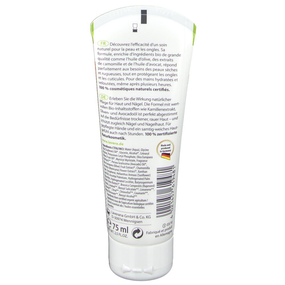 lavera Crème Mains et Ongles 2 en 1