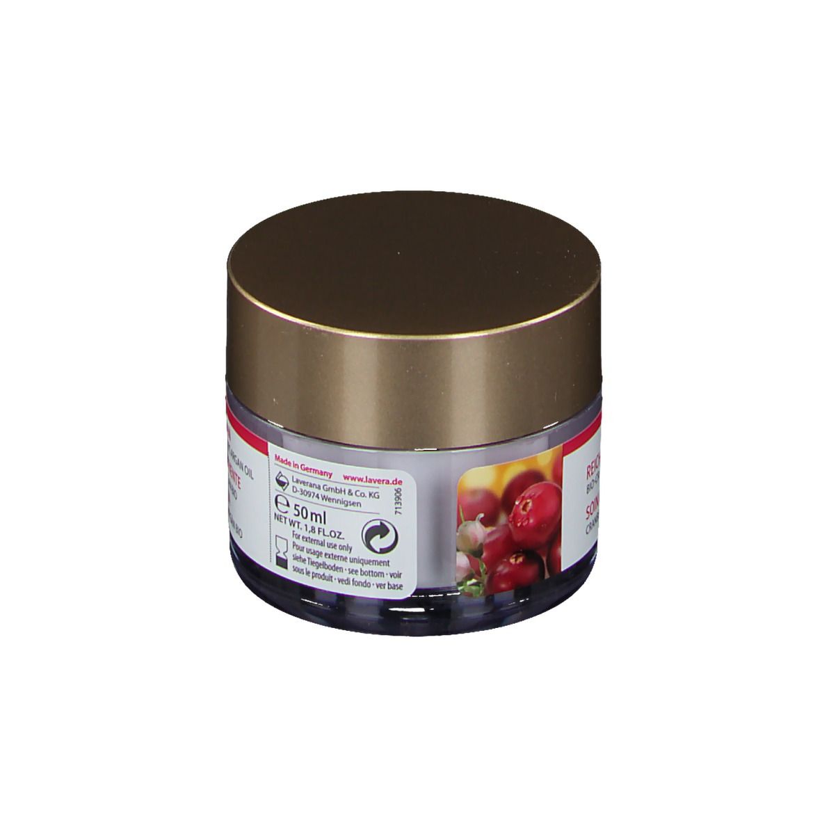lavera Soin de Jour riche à la cranberry bio et à l'Huile d'Argan bio