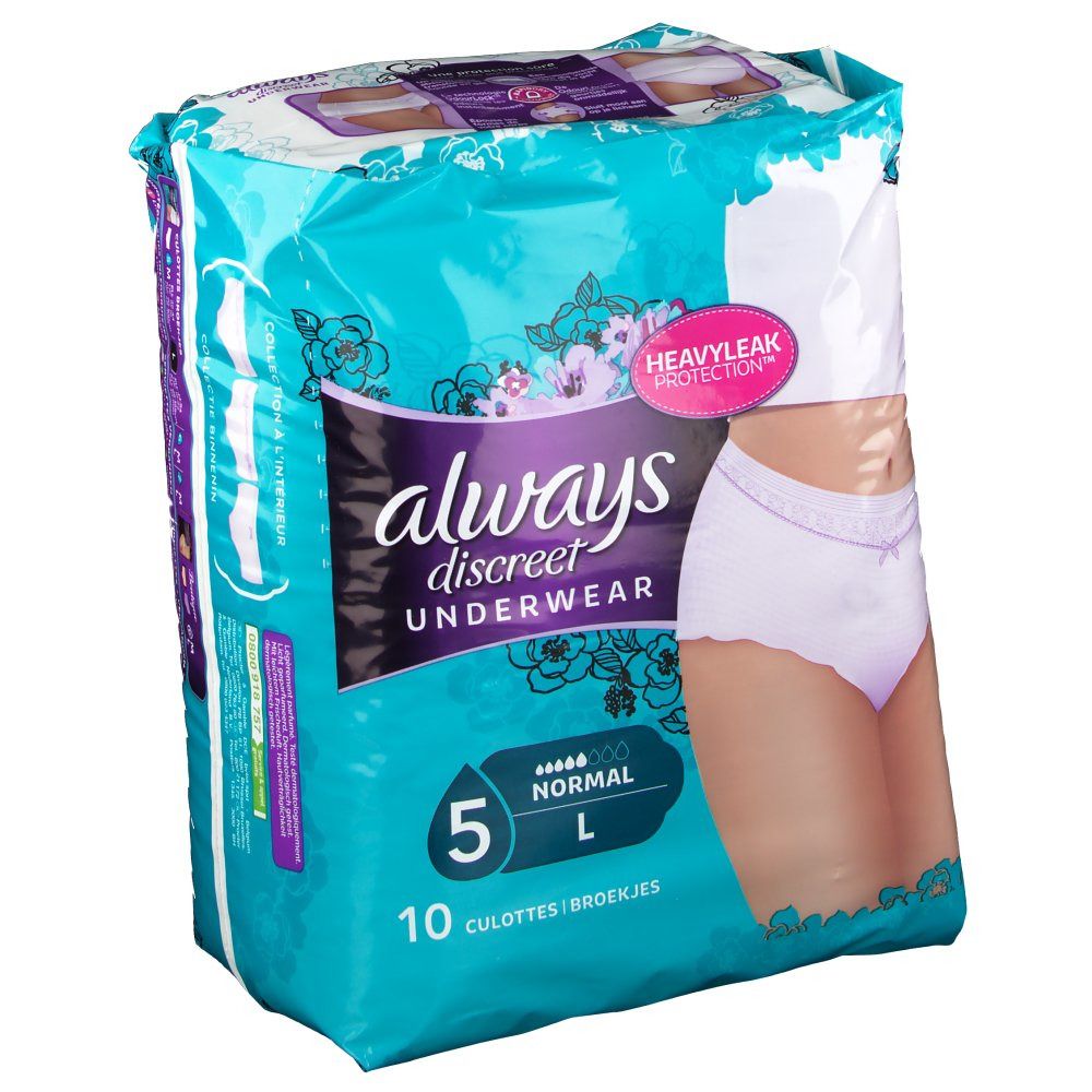 Always discreet underwear Culottes Normal taille L 10 pc(s) - Redcare  Pharmacie