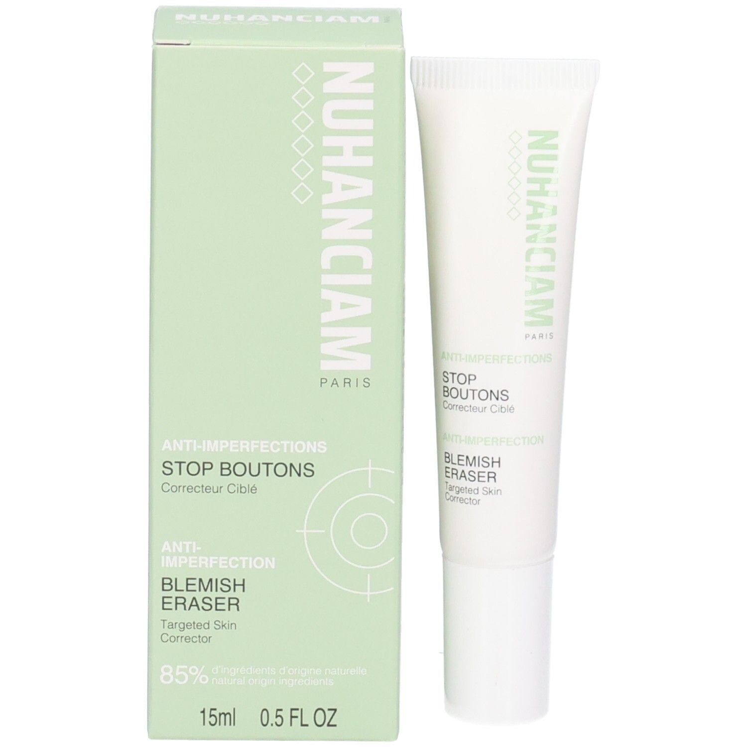 Tube et emballage Nuhanciam Stop Boutons Blemish Eraser