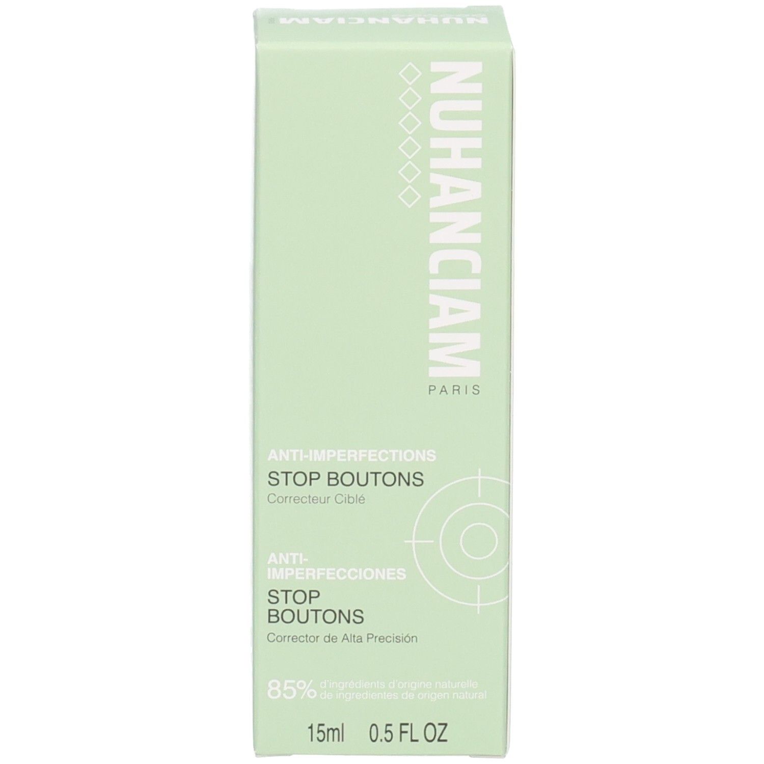 Avant de l'emballage Nuhanciam Stop Boutons