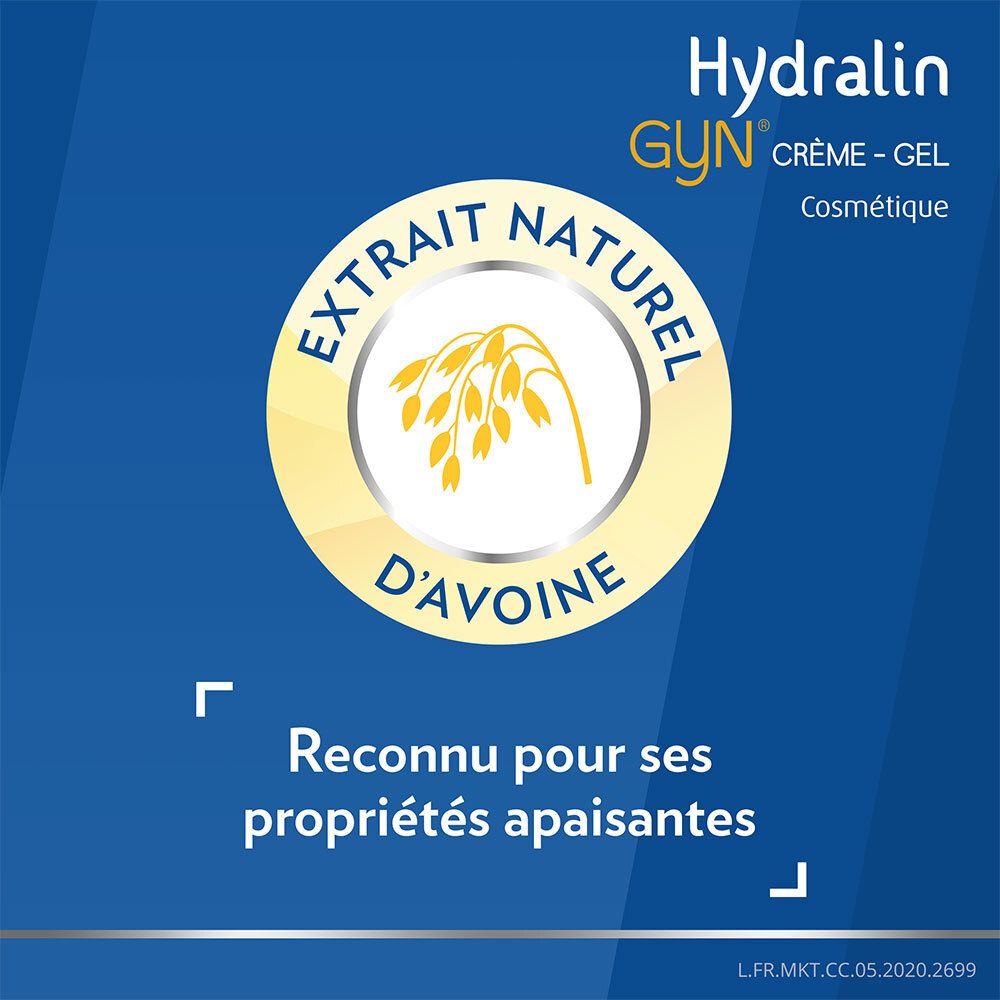 HydralinGyn® Crème Gel Apaisante 15 g apaise et Protège la Zone Intime