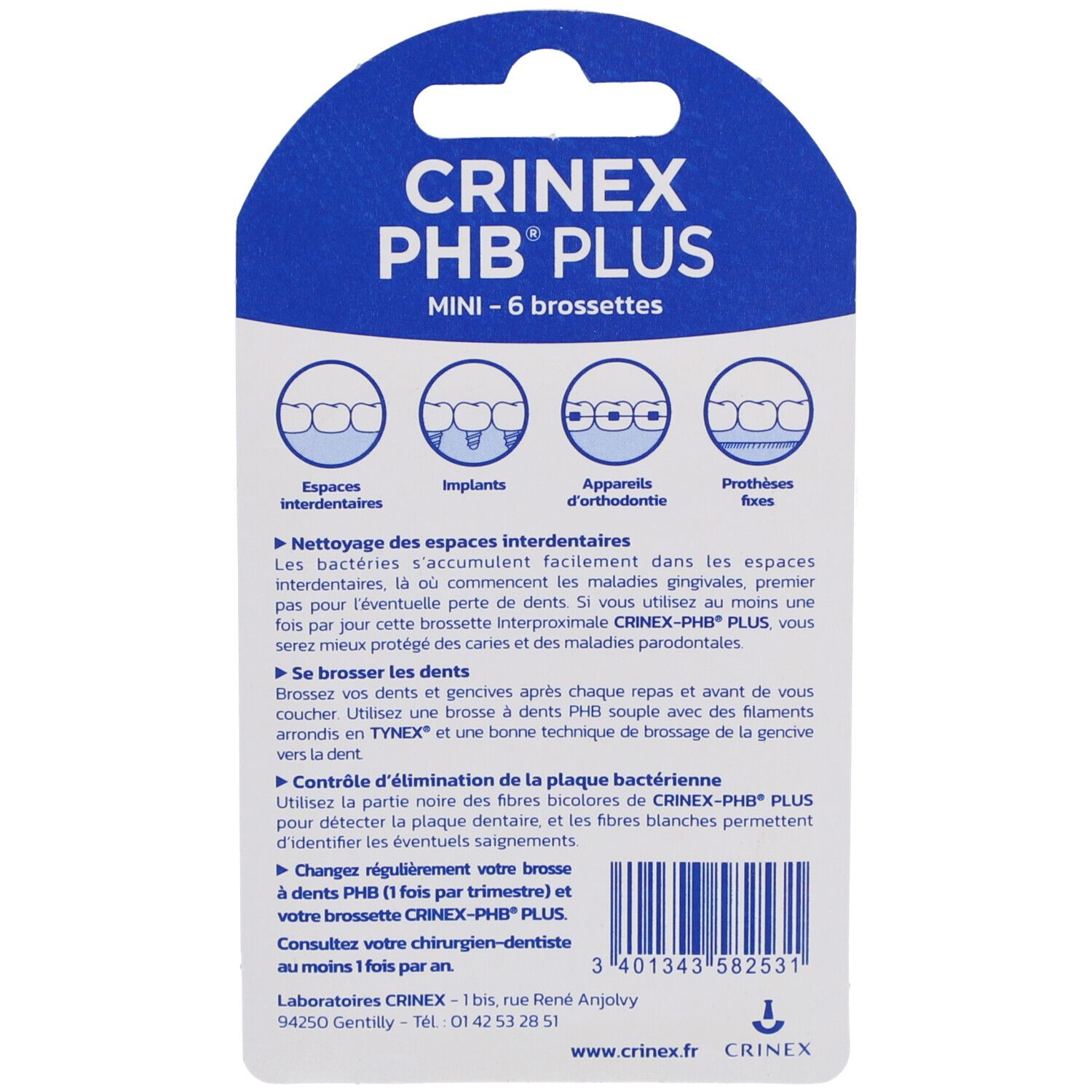 Crinex® PHB Plus Brosses interdentaires Plus Mini