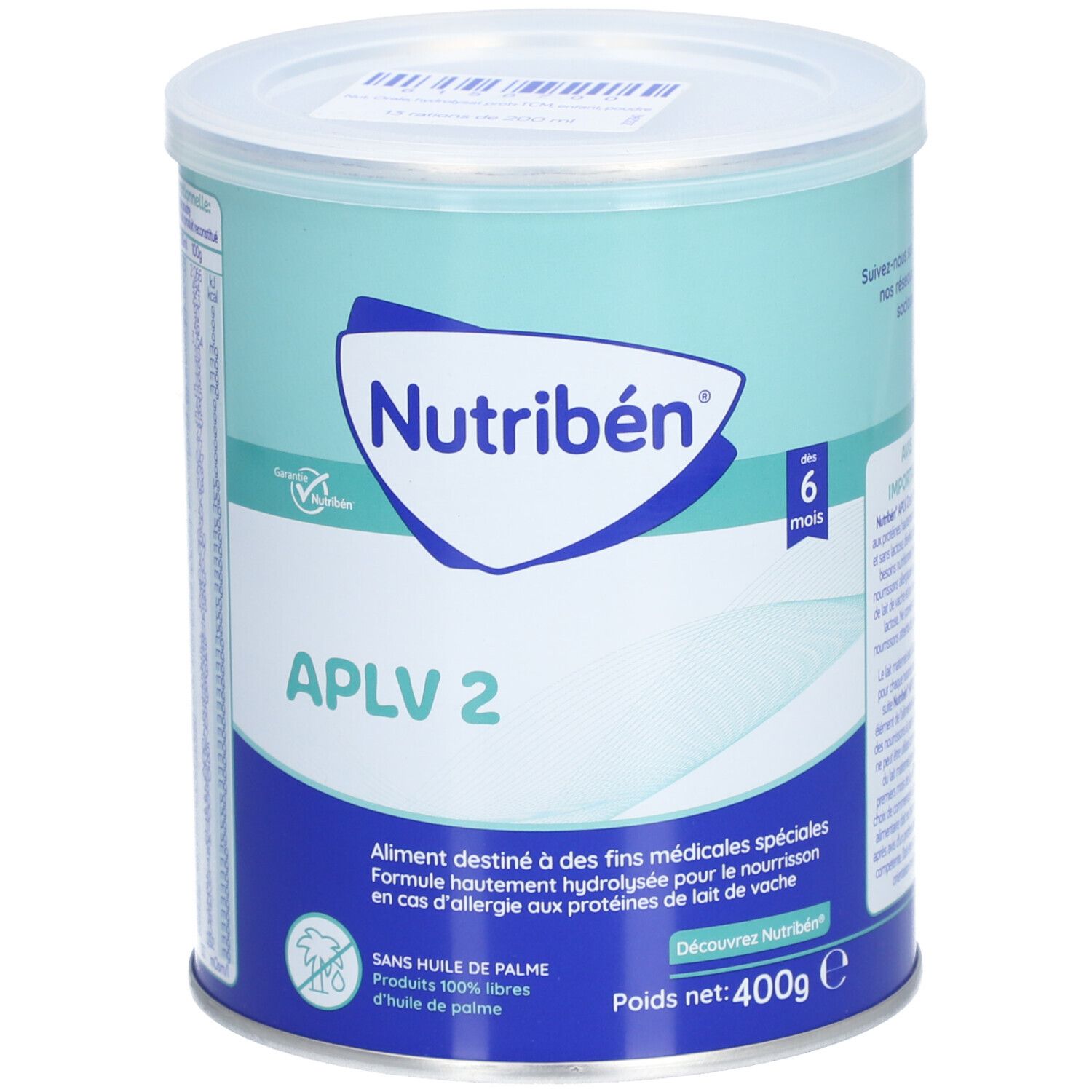 NUTRIBÉN 2 APLV - Denrée alimentaire destinée à des fins médicales spéciales.  - bt 400 g