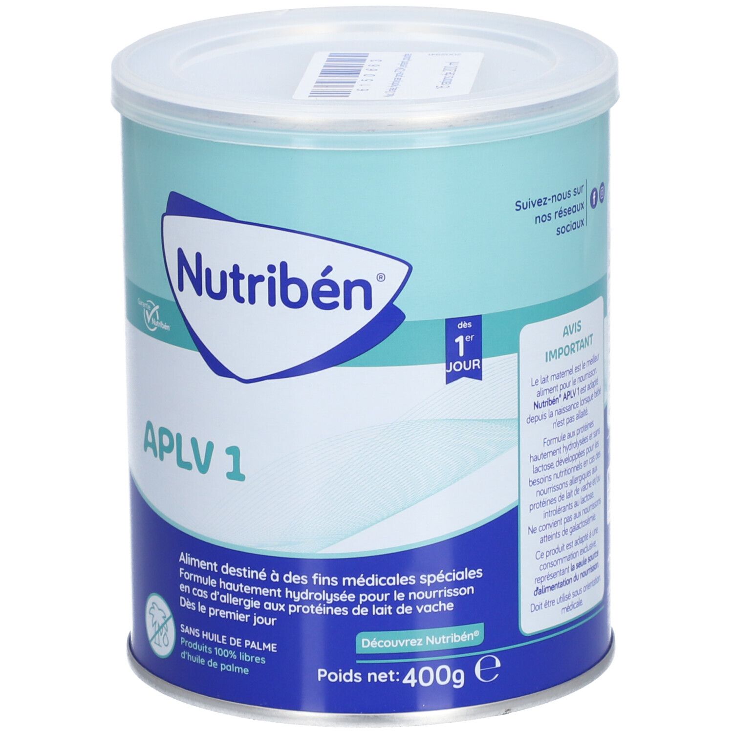 NUTRIBÉN APLV 1 formule infantile sans protéines de lait