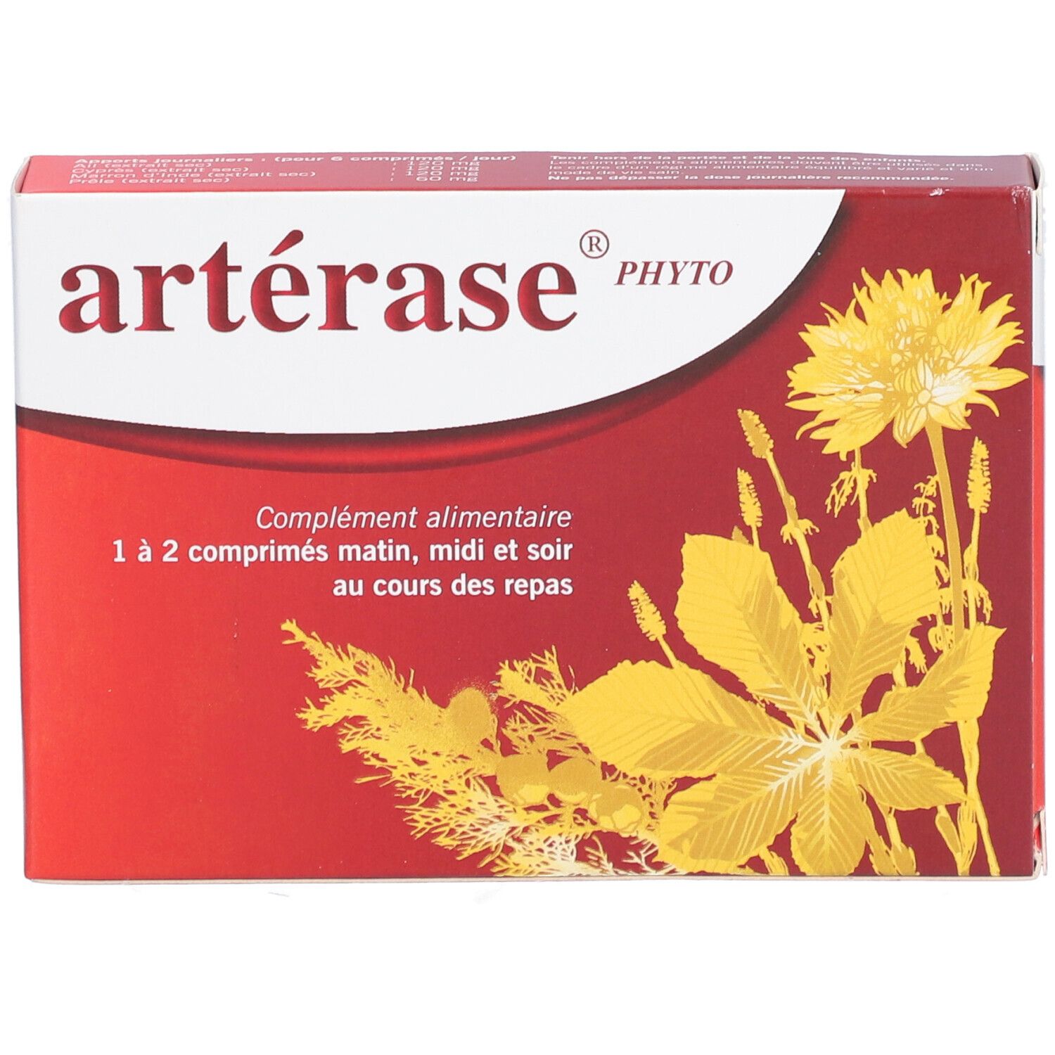 ARTERASE® PHYTO - Comprimé, complément alimentaire aux extraits végétaux à visée circulatoire