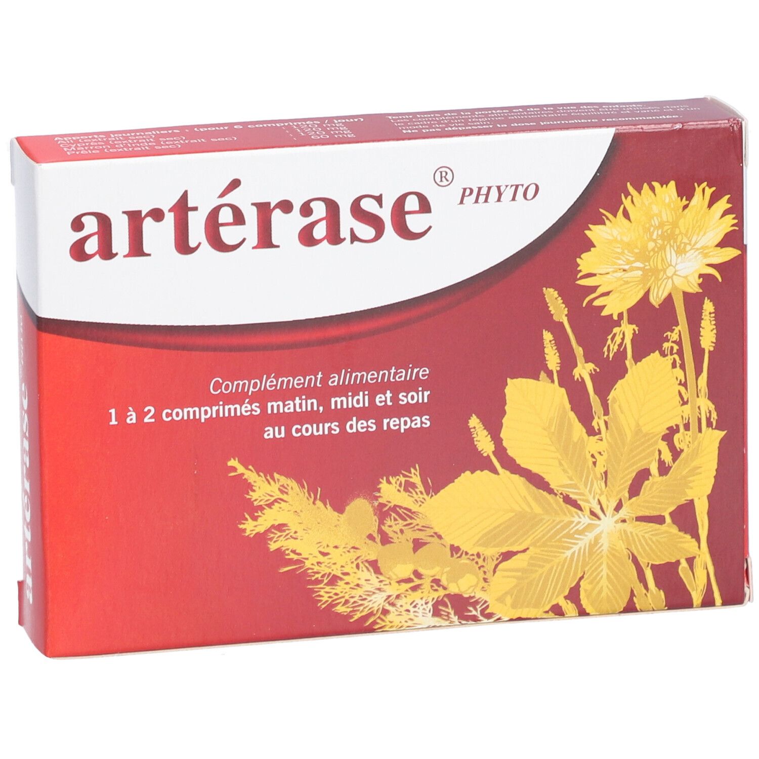 ARTERASE® PHYTO - Comprimé, complément alimentaire aux extraits végétaux à visée circulatoire