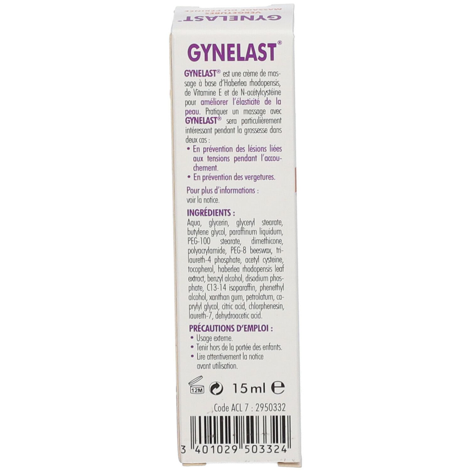 GYNELAST® Crème de massage