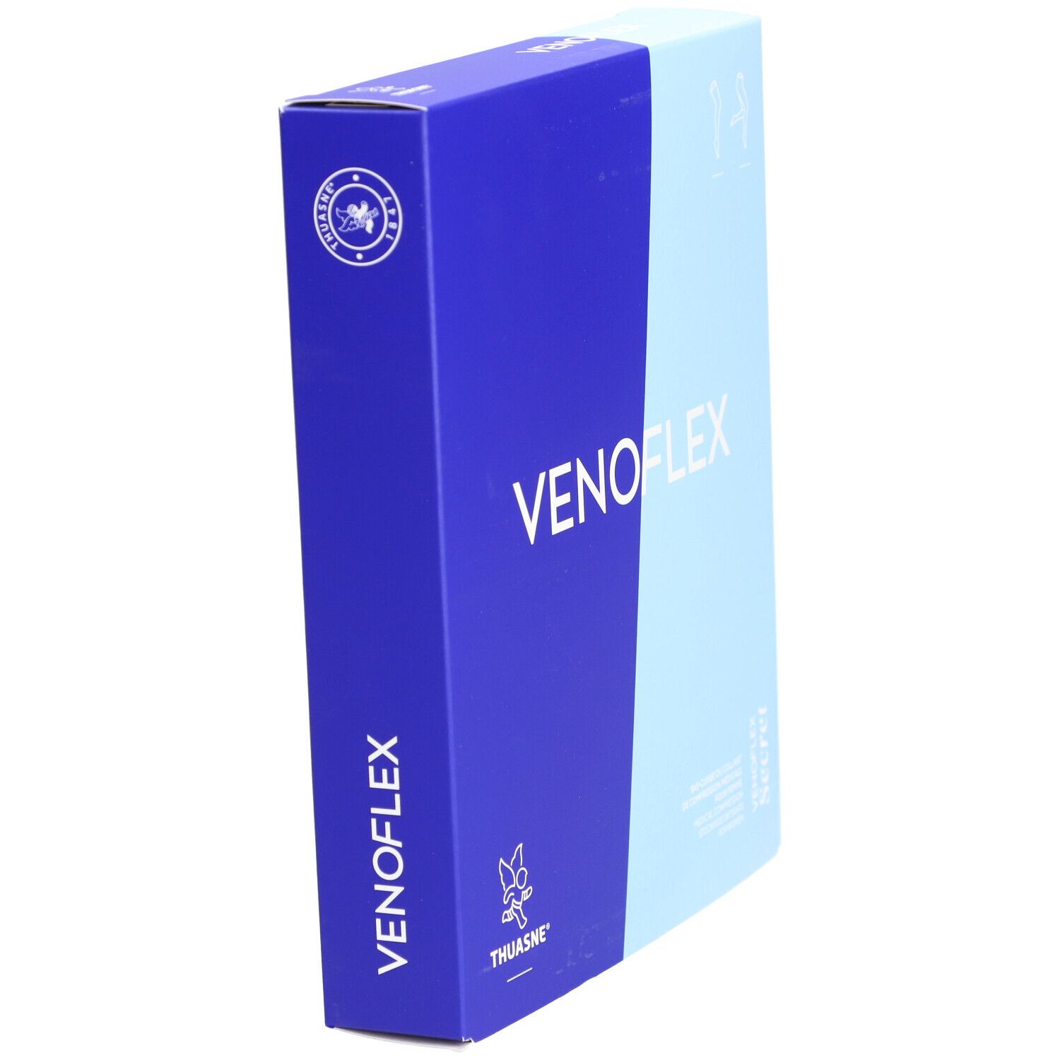 VÉNOFLEX 2 SECRET - Bas cuisse médical de compression antiglisse classe 2, femme. Beige T4N